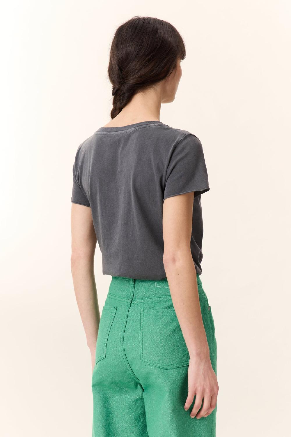 Leon & Harper T Shirt Toro Beads Carbone