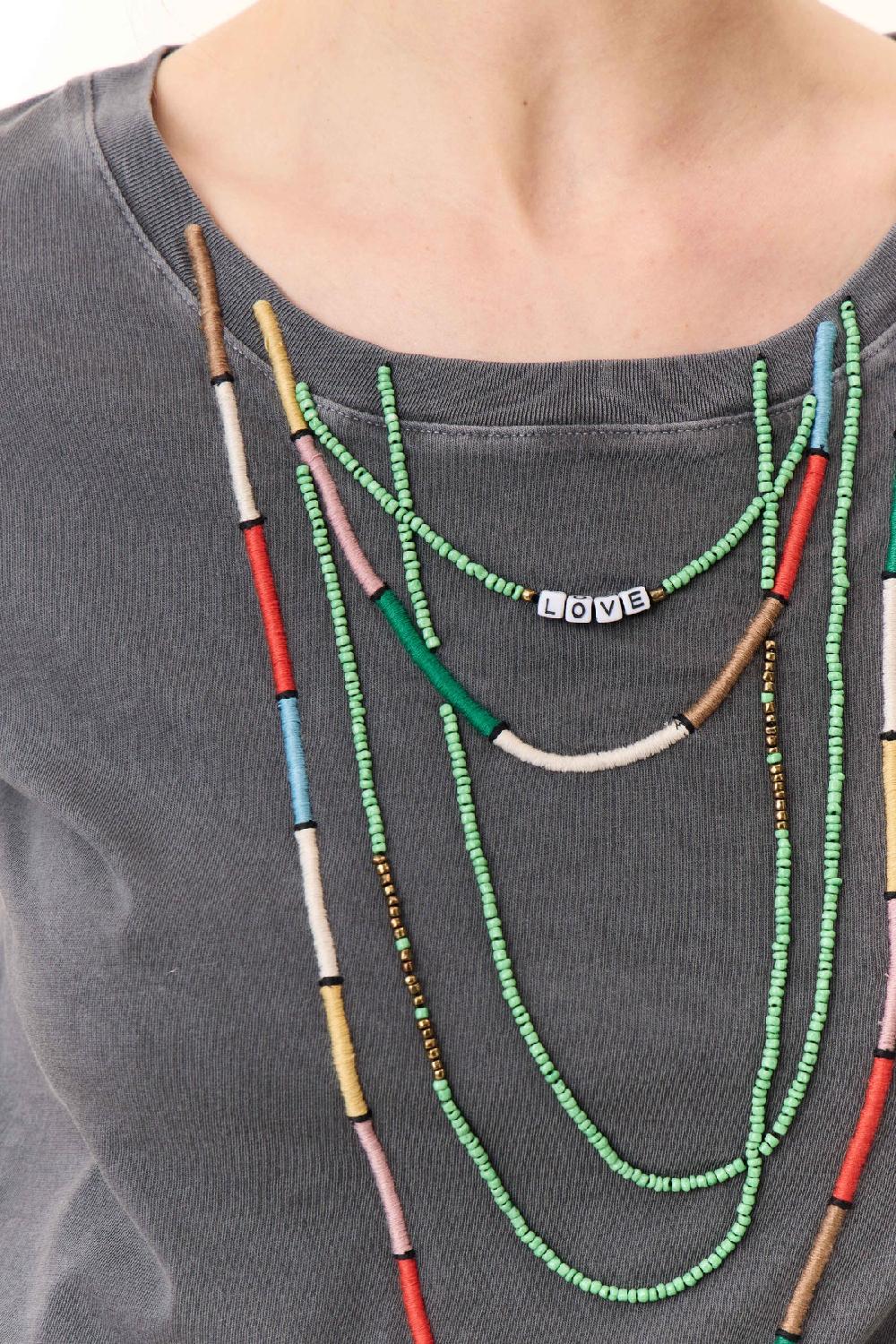 Leon & Harper T Shirt Toro Beads Carbone