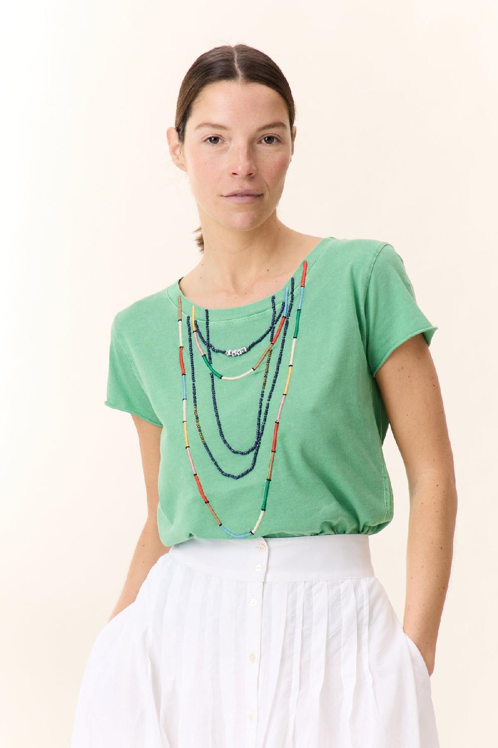 Leon & Harper T Shirt Toro Beads Green