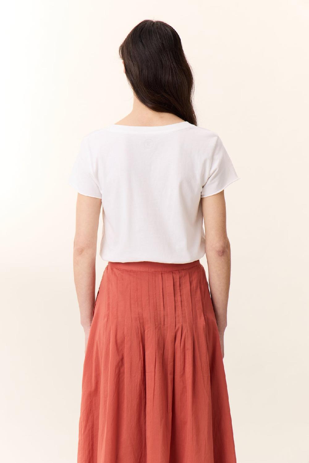 Leon & Harper T Shirt Toro Beads Off White