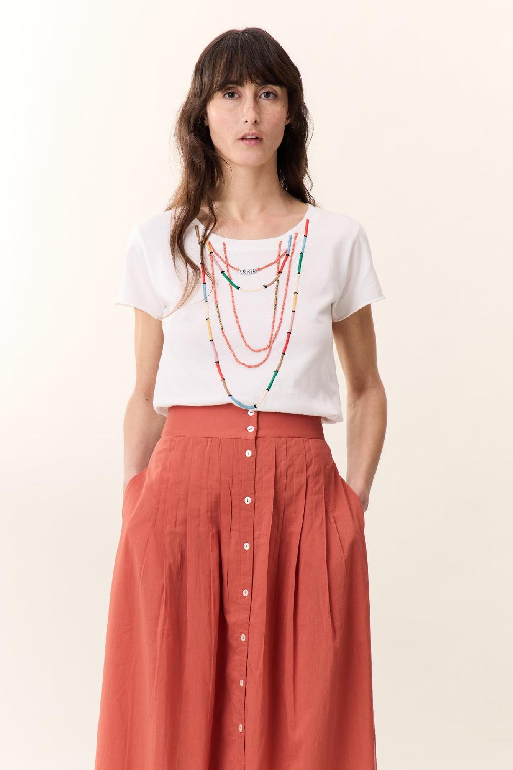 leon & harper T shirt Toro Beads Off White