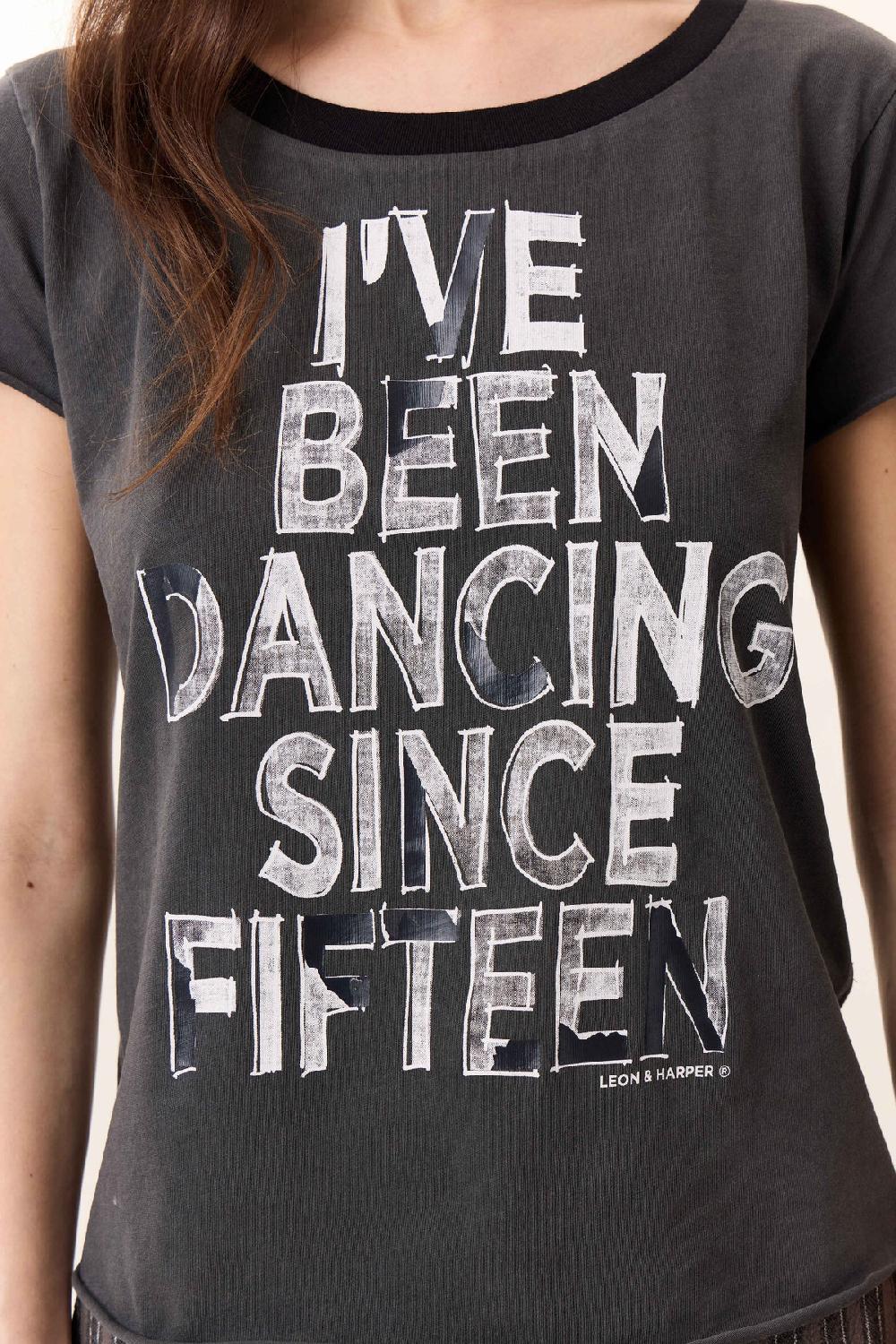 Leon & Harper T Shirt Toro Fifteen Carbone