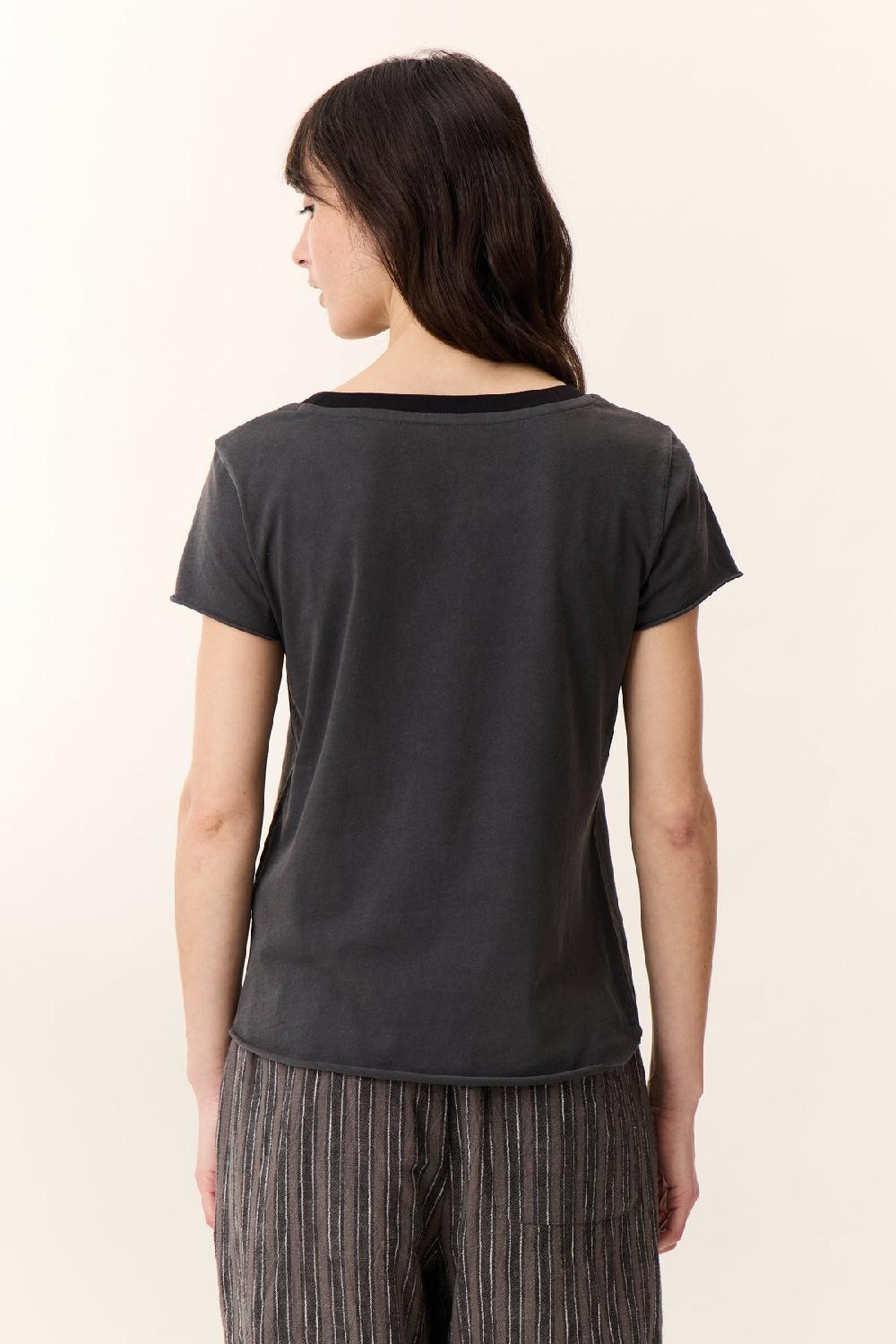 Leon & Harper T Shirt Toro Fifteen Carbone