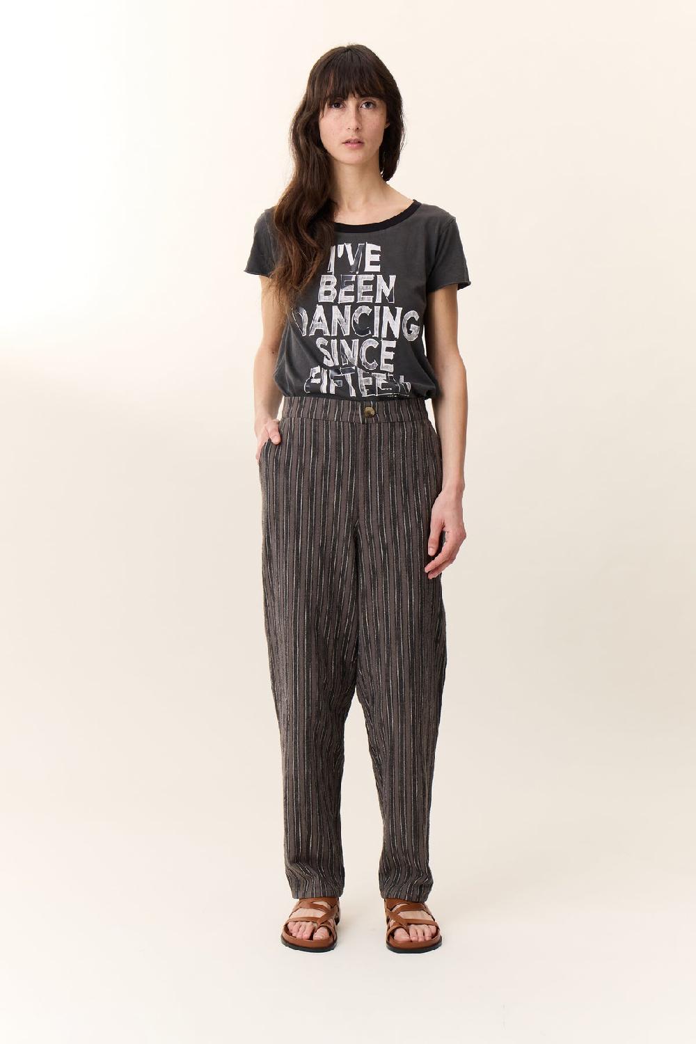 Leon & Harper T Shirt Toro Fifteen Carbone