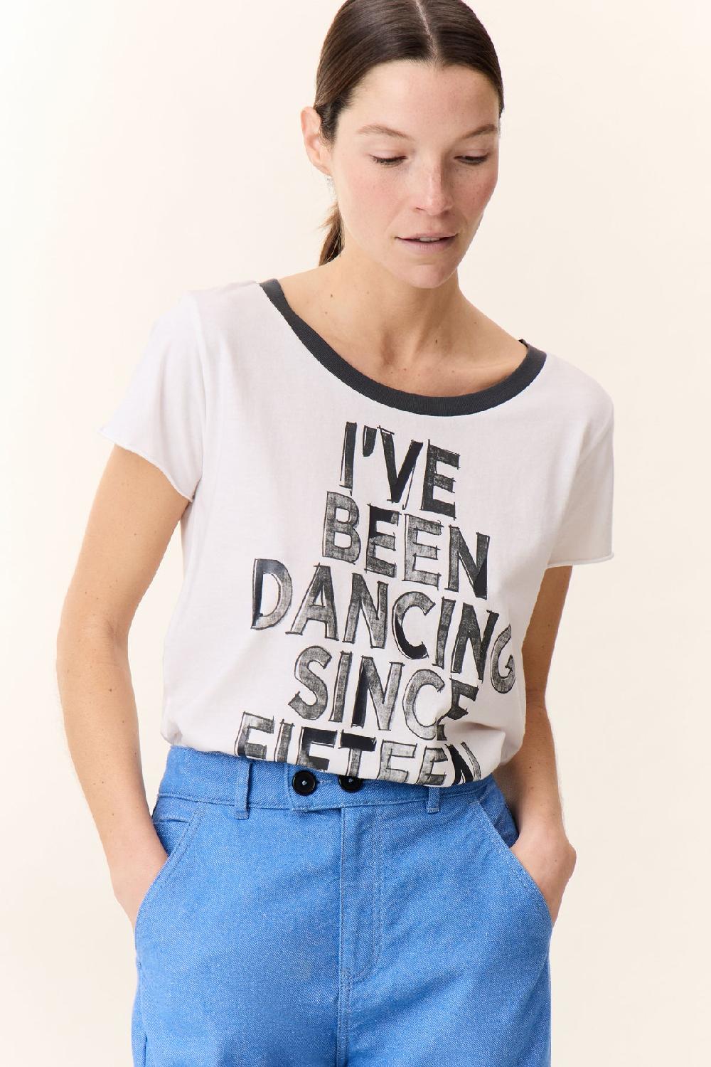 Leon & Harper T Shirt Toro Fifteen Off White