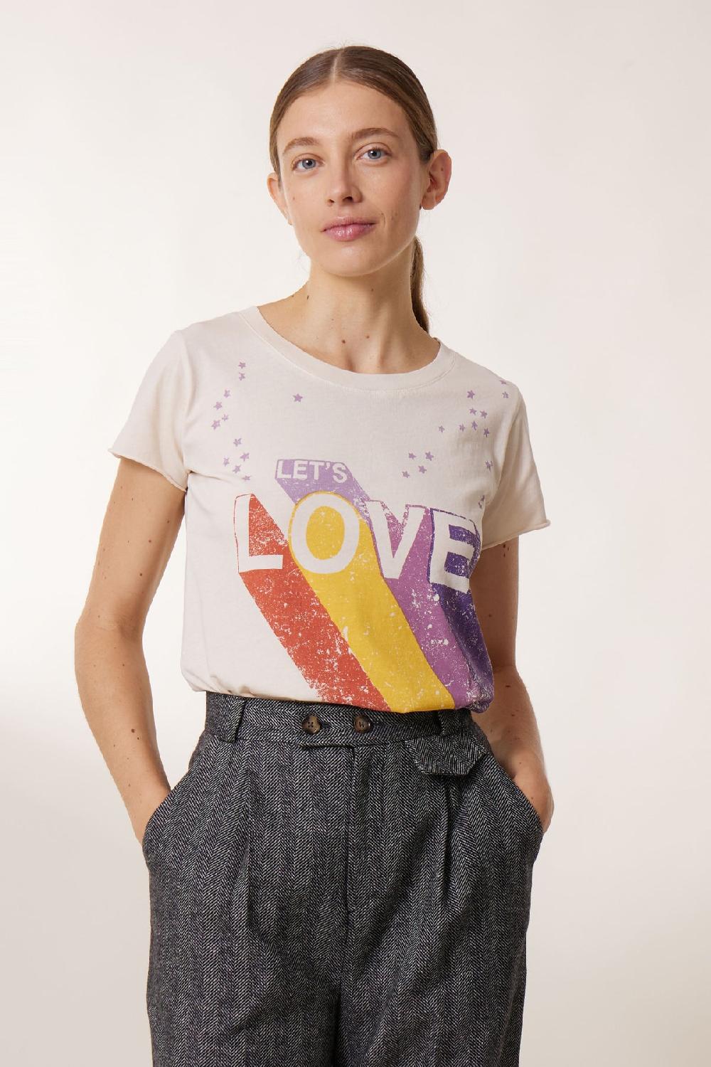 leon & harper T shirt Toro Lets Off white