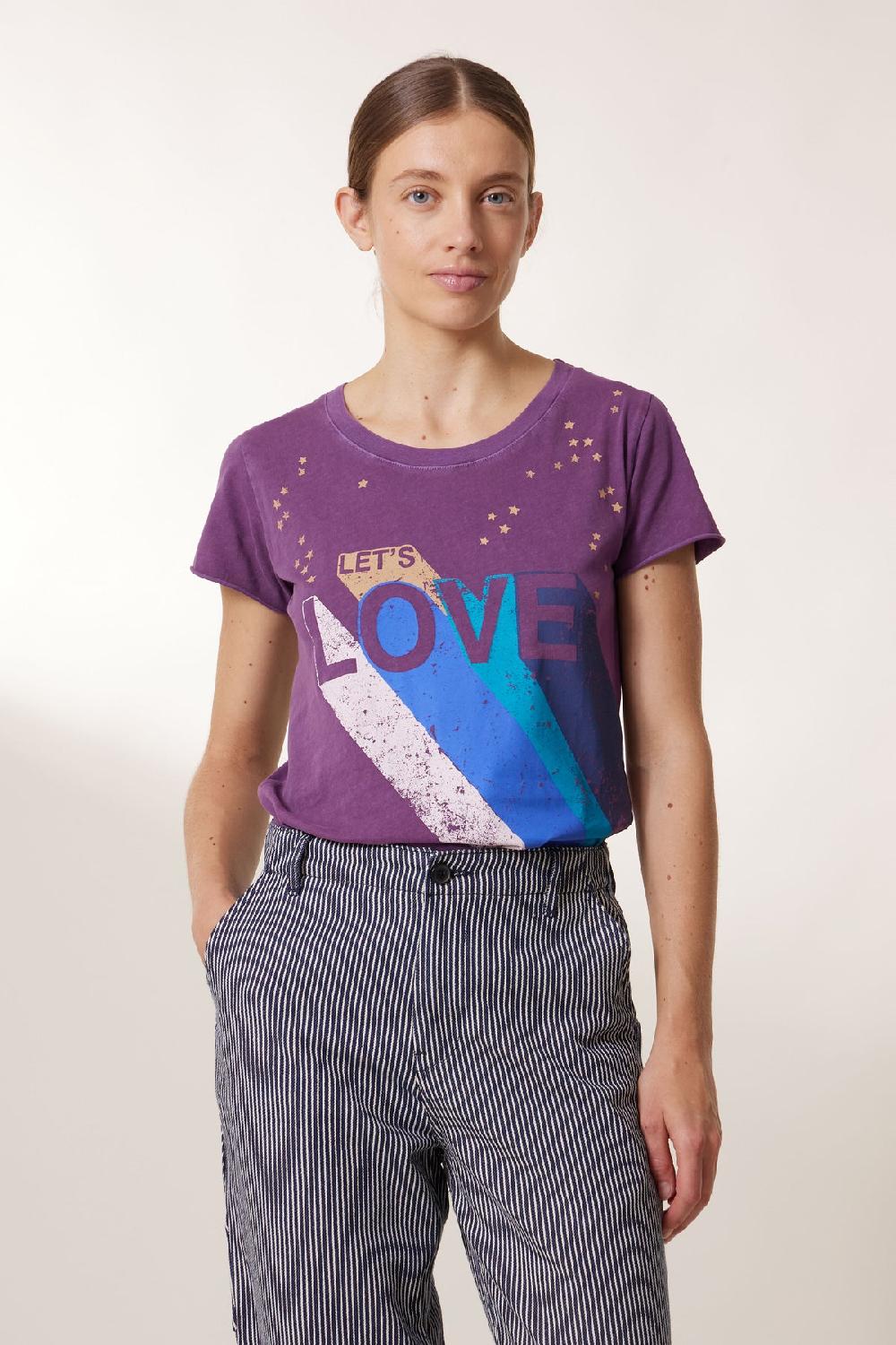 leon & harper T shirt Toro Lets Purple