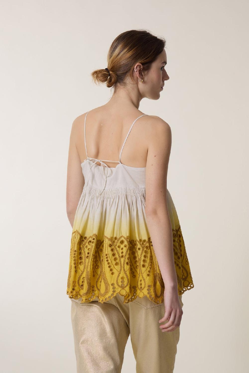 Leon & Harper Top Cidji T&D Mustard