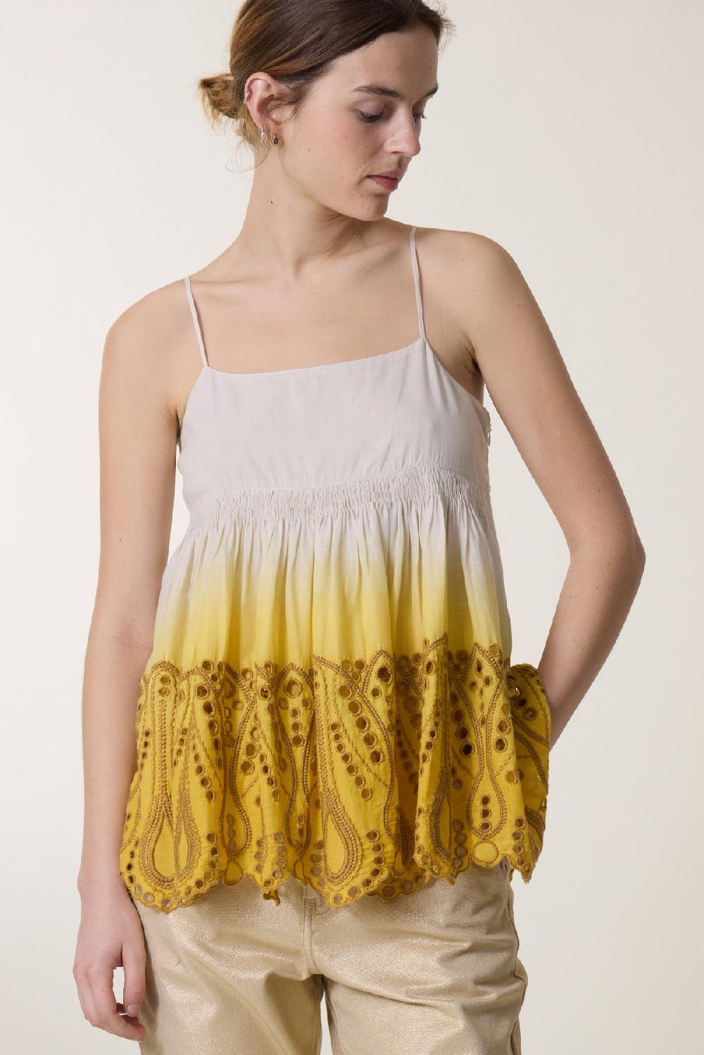 leon & harper Top Cidji T&D Mustard