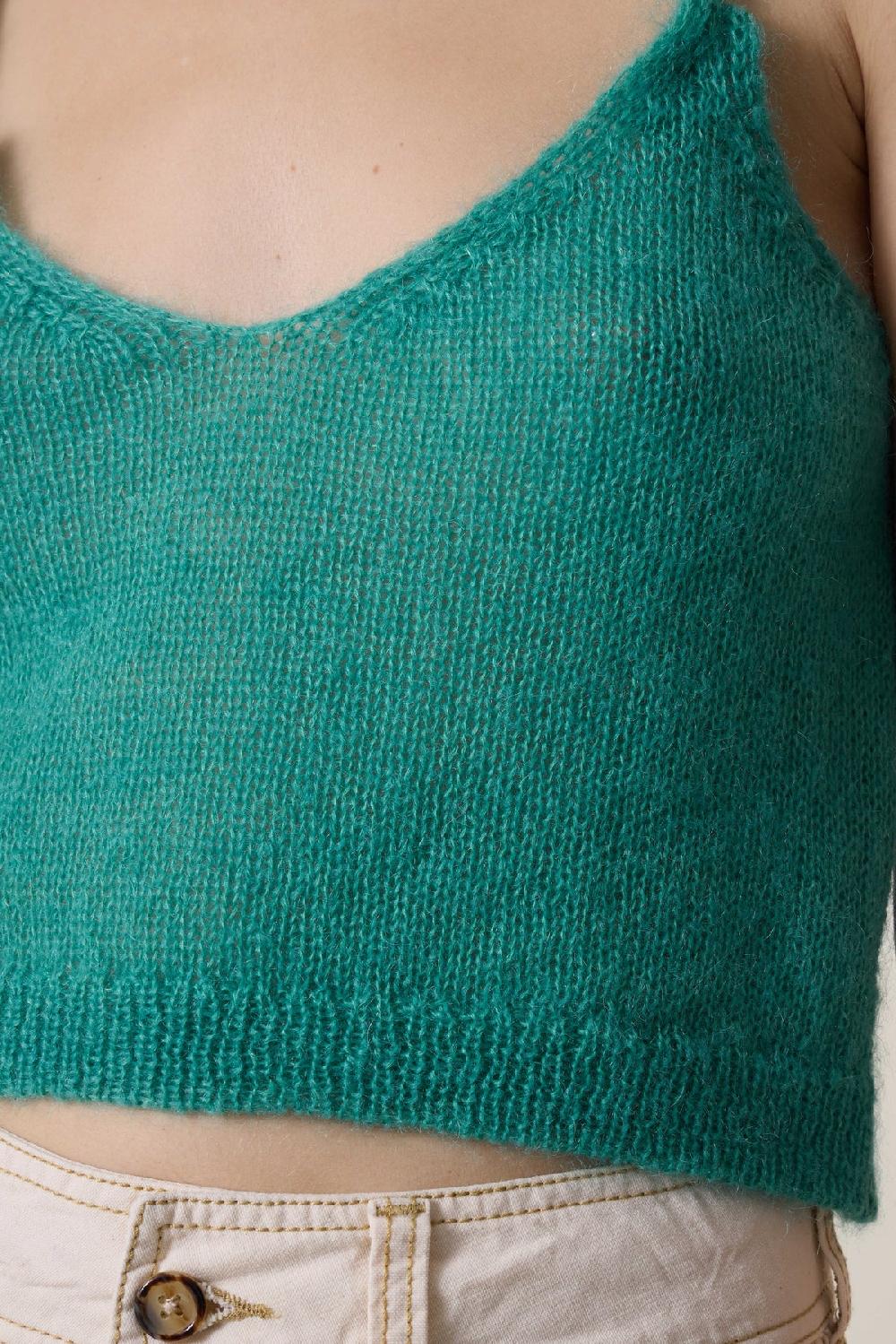 Leon & Harper Top Mia Plain Celadon