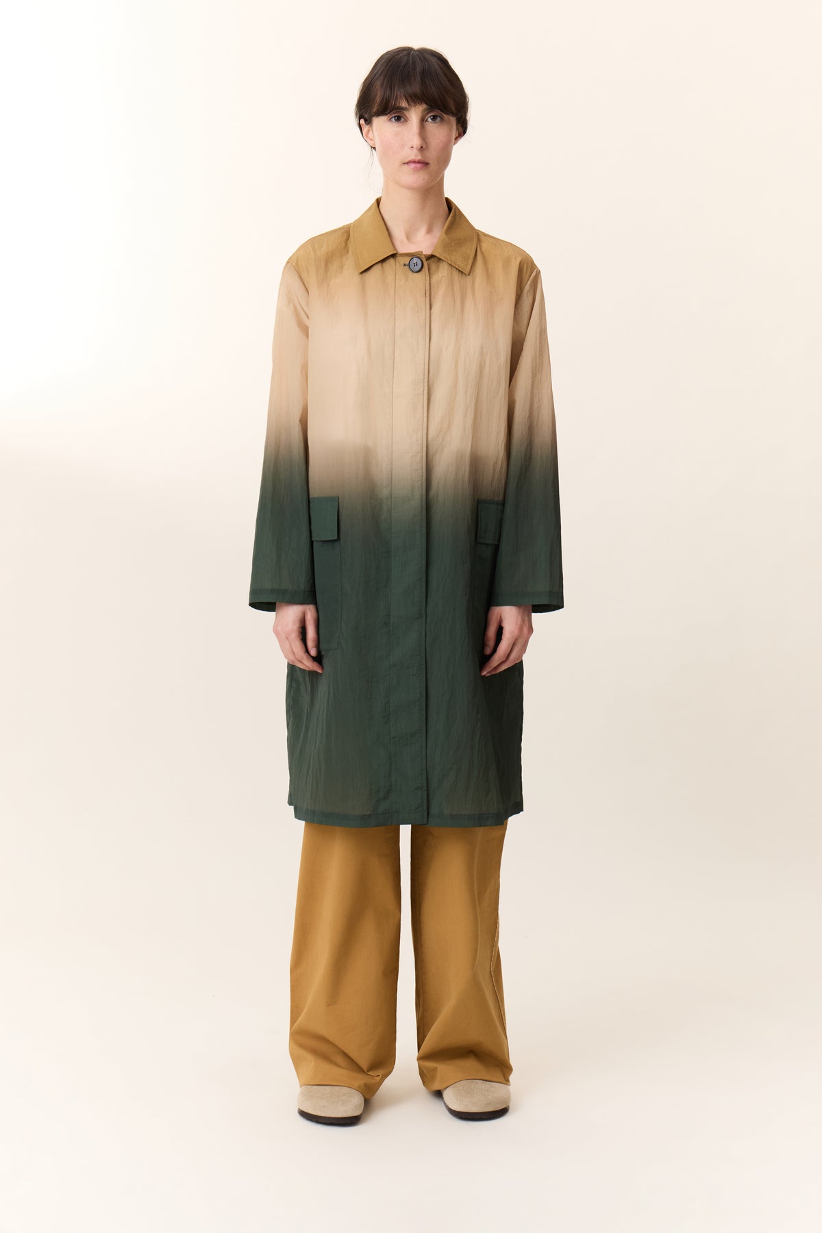Leon & Harper Trench Aviona Omber Brown