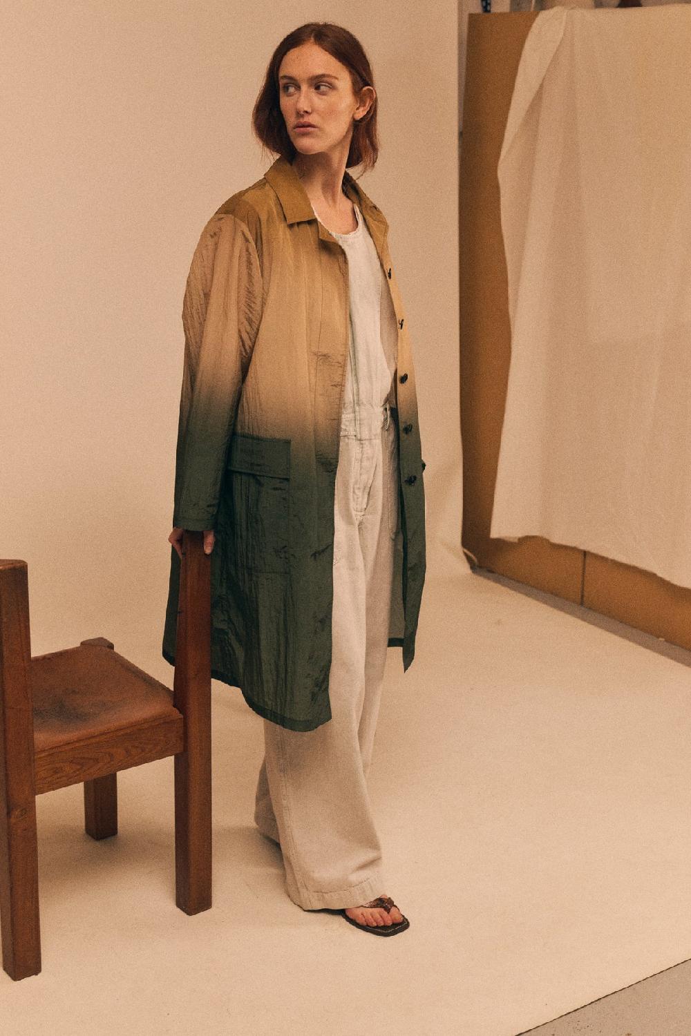 leon & harper Trench Aviona Omber Brown