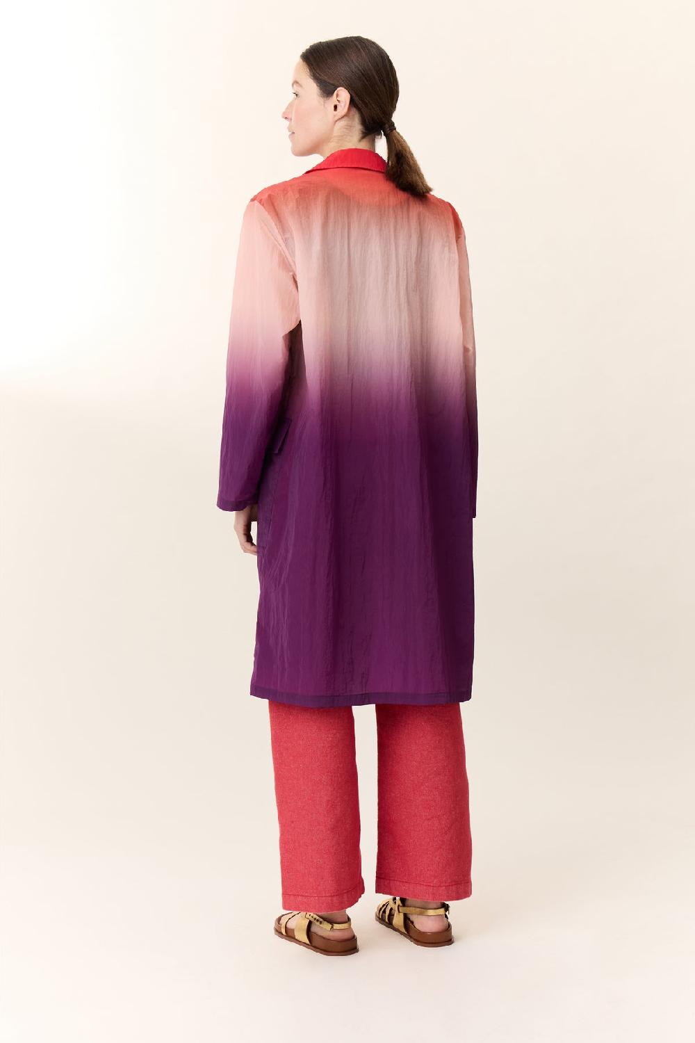 Leon & Harper Trench Aviona Omber Red