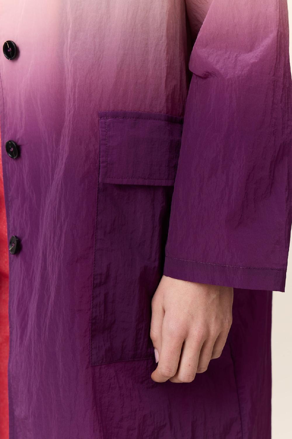 Leon & Harper Trench Aviona Omber Red