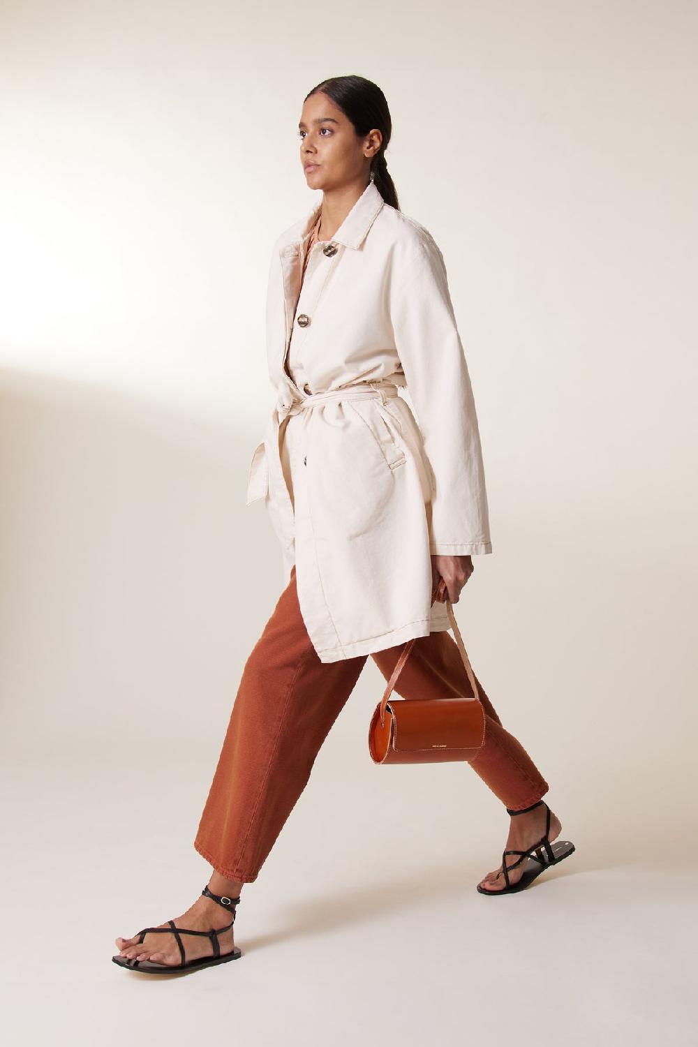 Leon & Harper Trench Avumia Plain Ecru