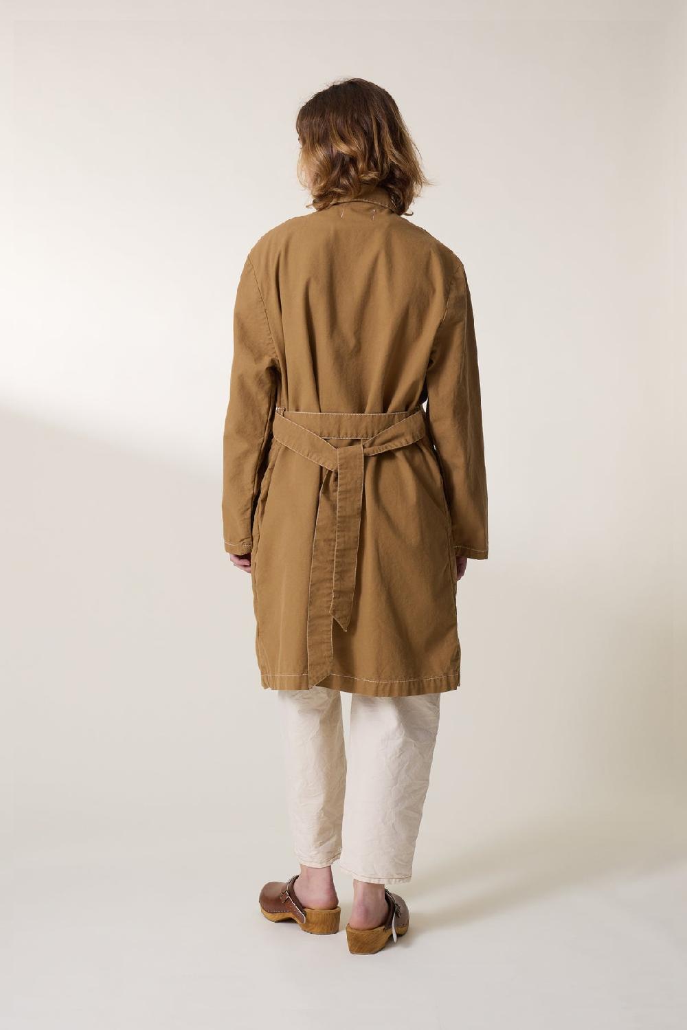 Leon & Harper Trench Avumia Plain Mustard