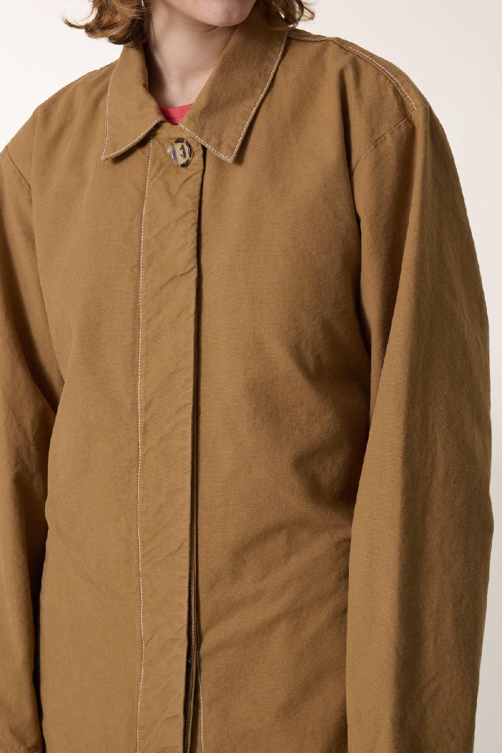 Leon & Harper Trench Avumia Plain Mustard