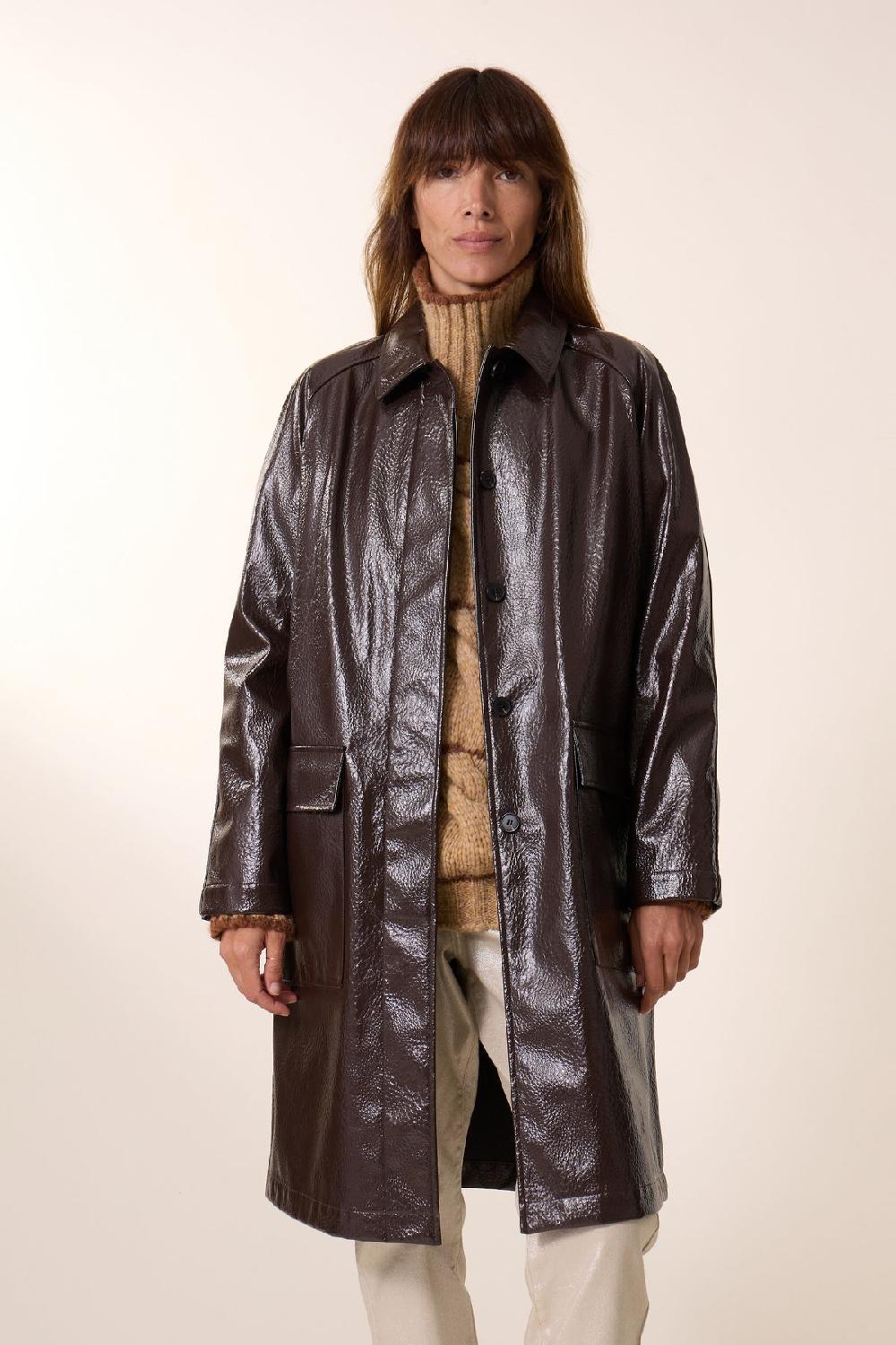 Leon & Harper Trench Vahi PL Moka