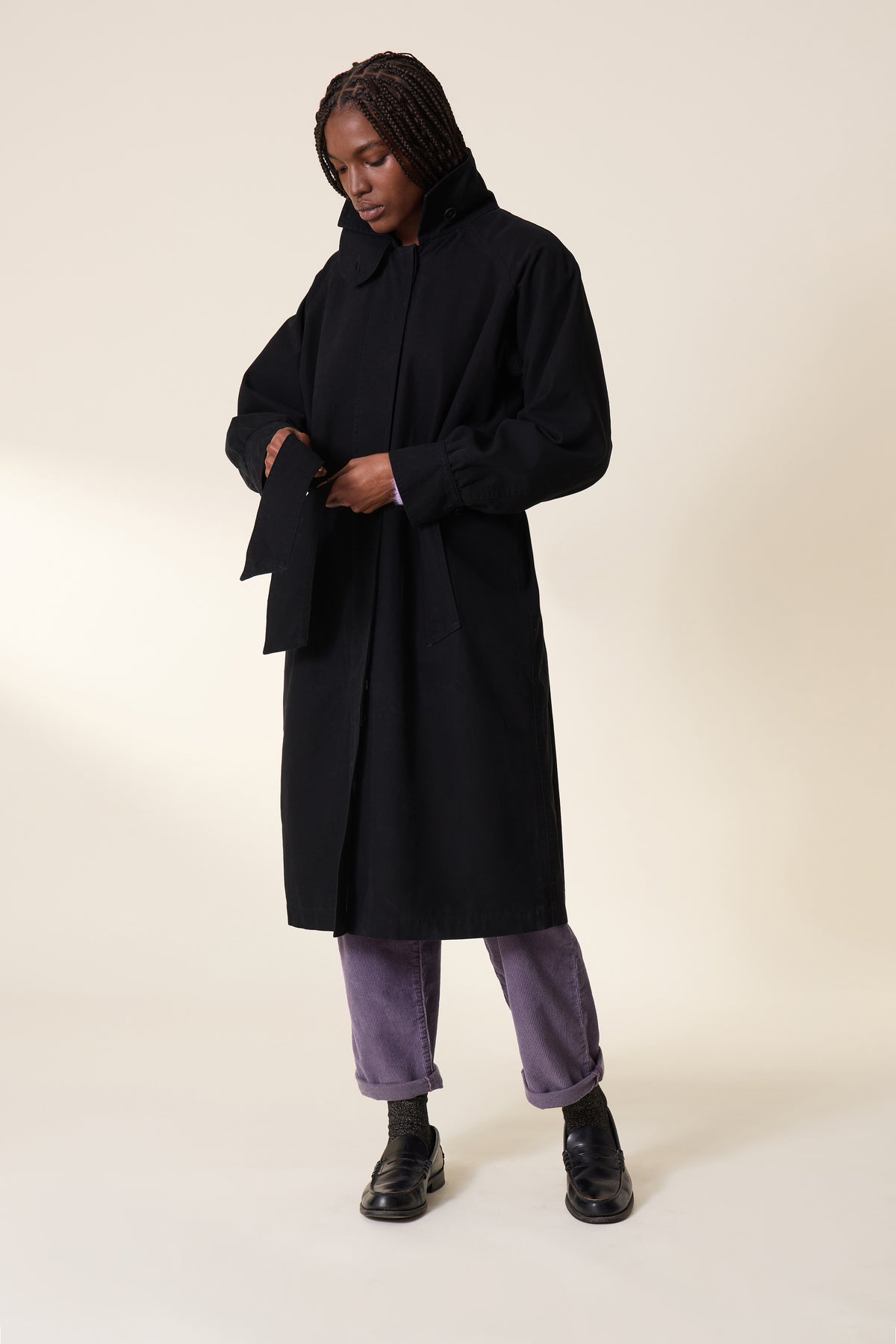 leon & harper Trench Victorine PLN Black