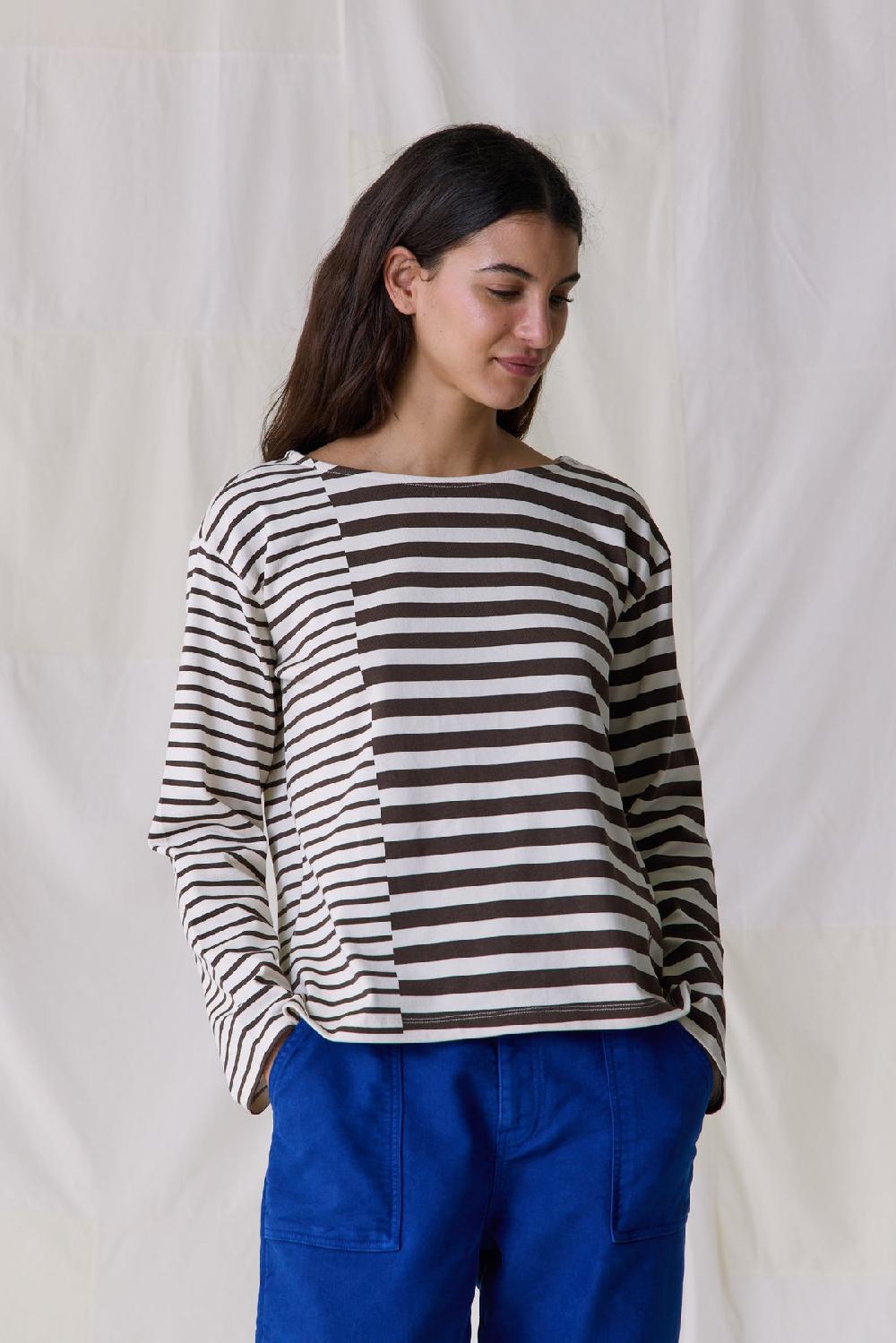 leon & harper Tshirt Thill Mix Brown