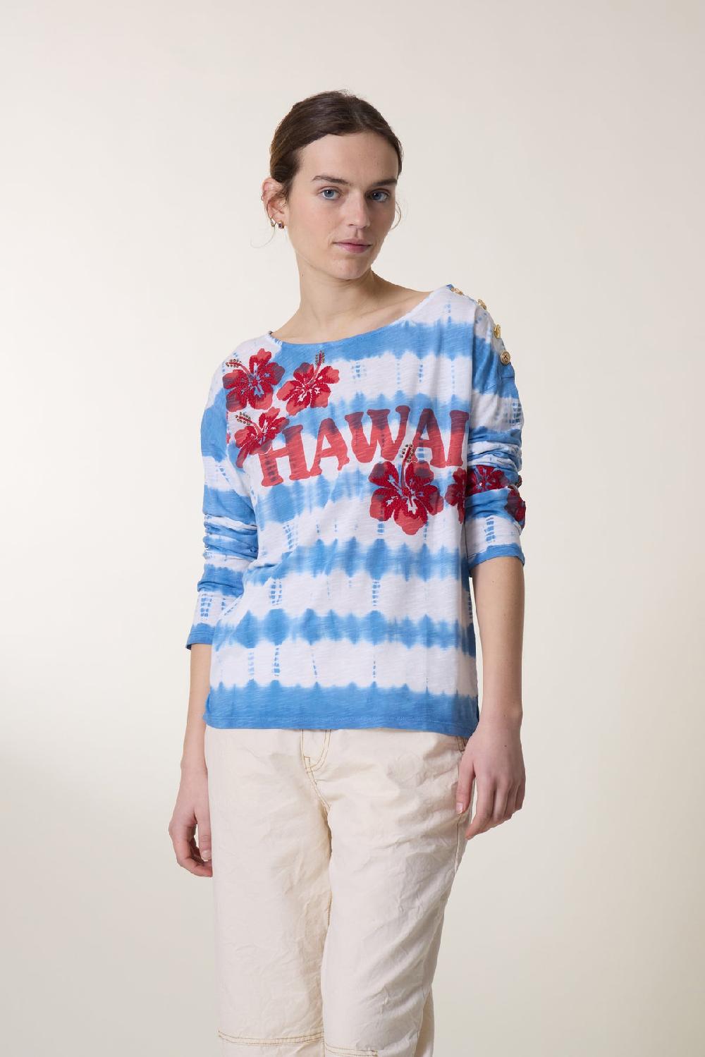 Leon & Harper Tshirt Thilla Hawai Blue