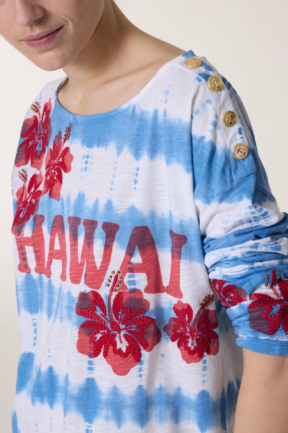 leon & harper Tshirt Thilla Hawai Blue