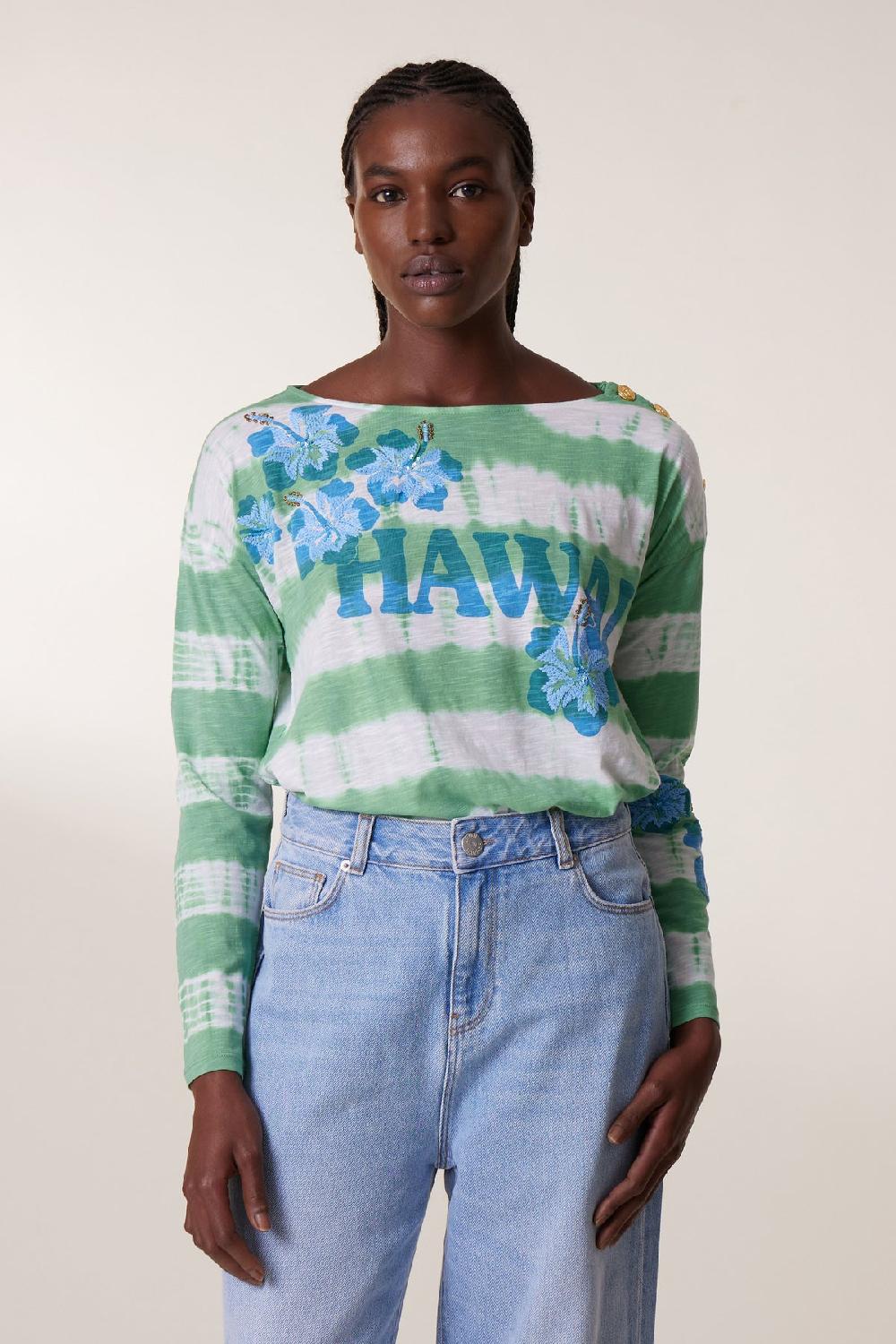 Leon & Harper Tshirt Thilla Hawai Green