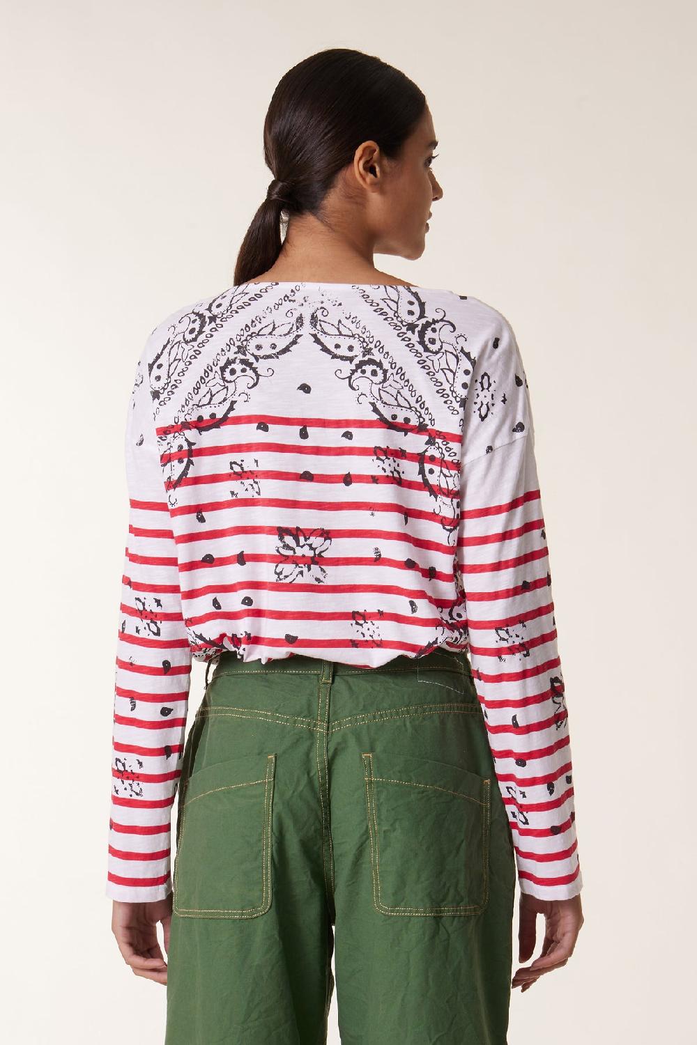 Leon & Harper Tshirt Thilla Paisley Red