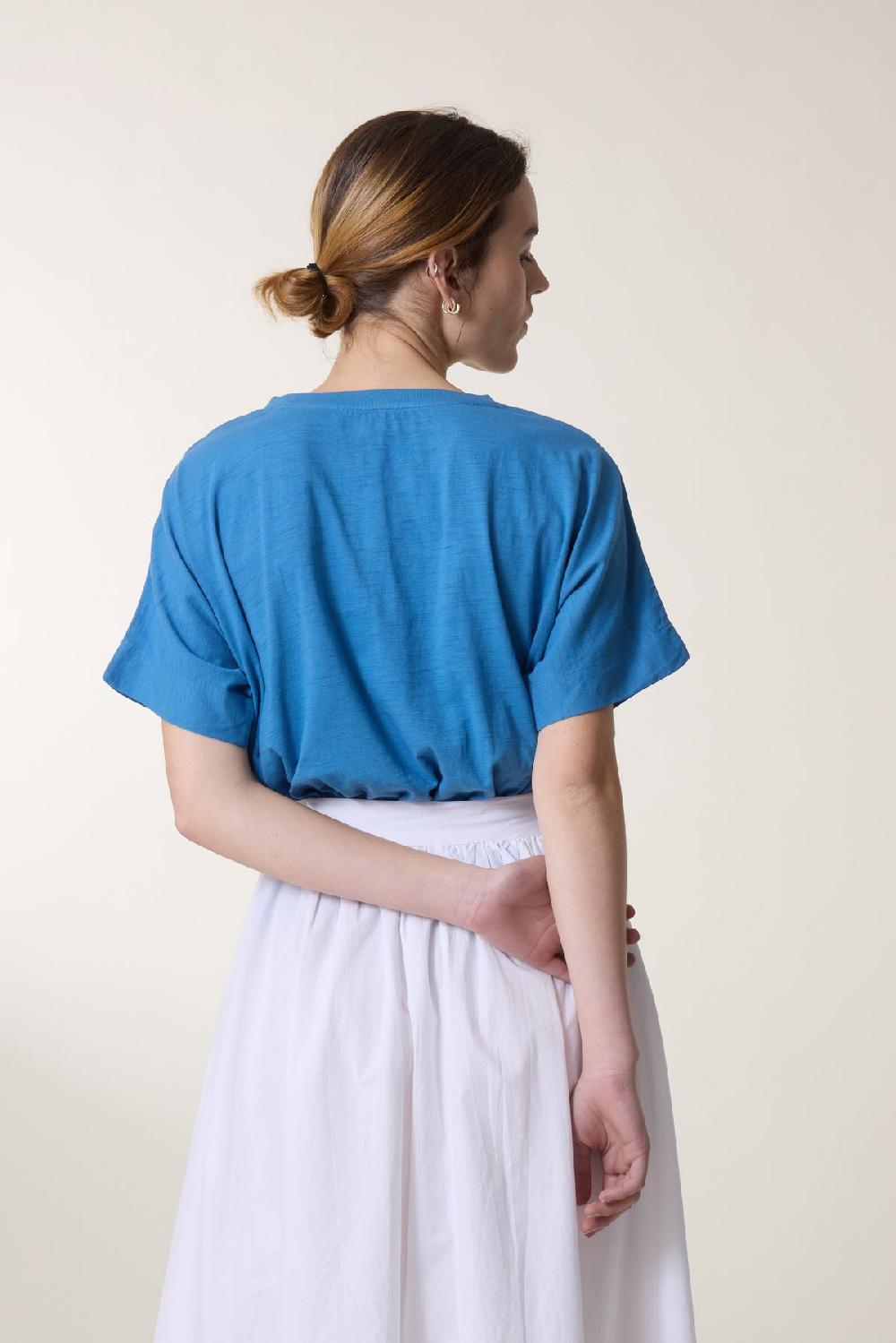 Leon & Harper Tshirt Timao1 Plain Sea