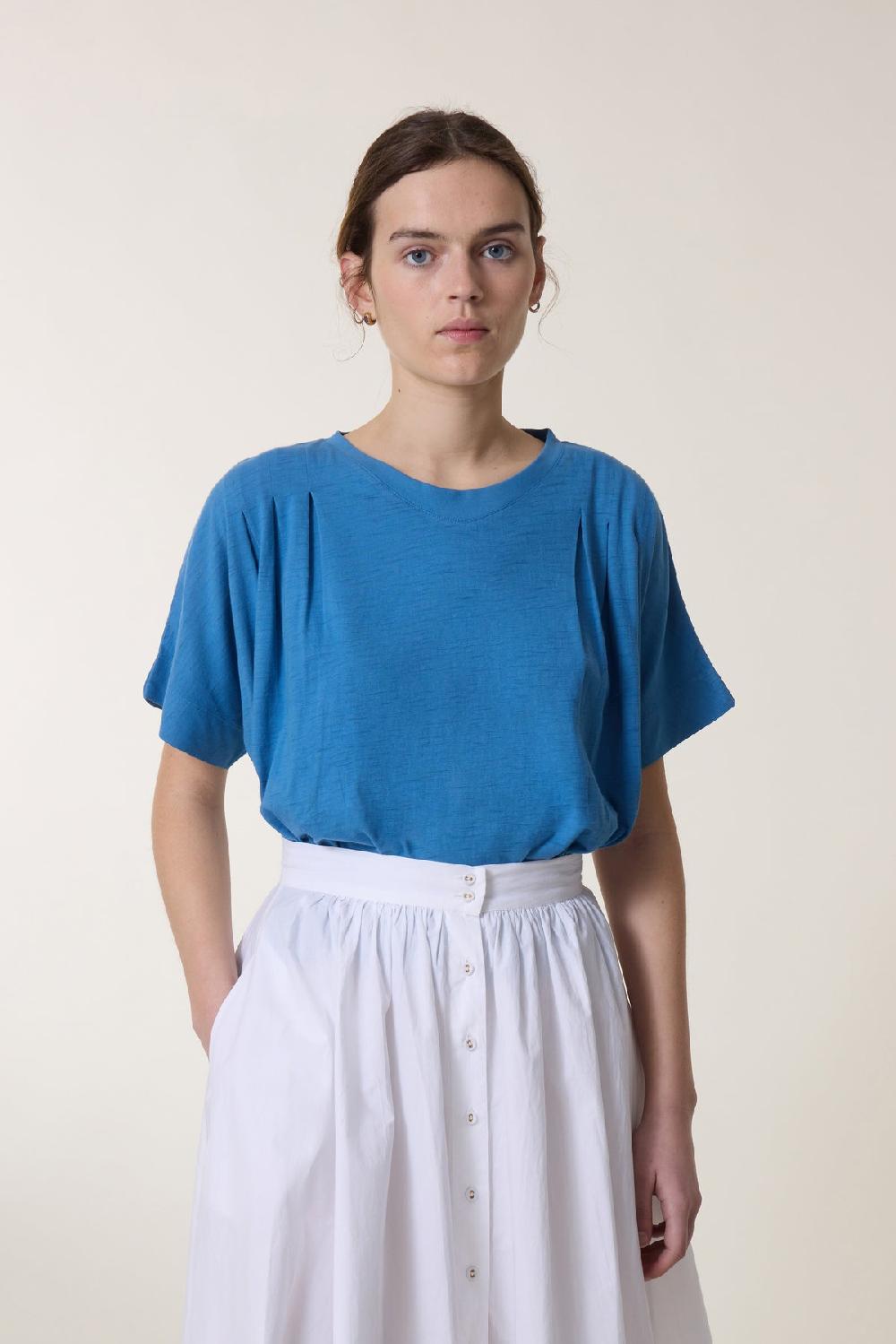 leon & harper Tshirt Timao1 Plain Sea