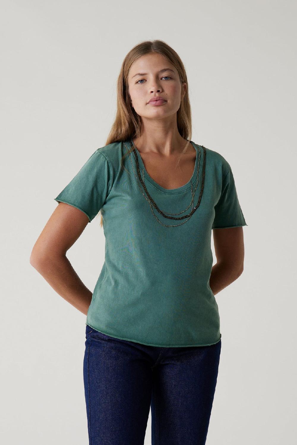 leon & harper Tshirt Tizia Bling Green