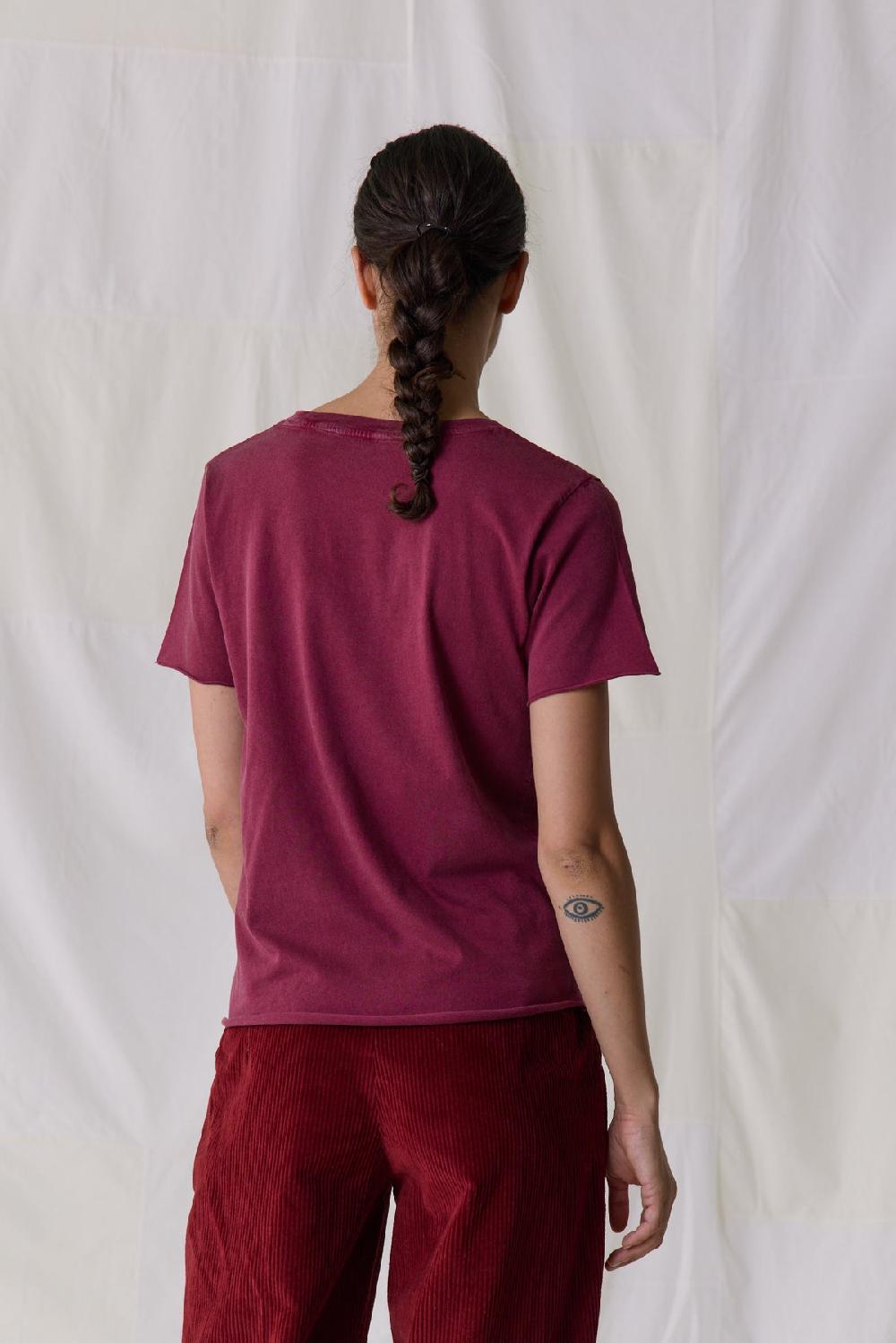 Leon & Harper Tshirt Tizia Heart Wine