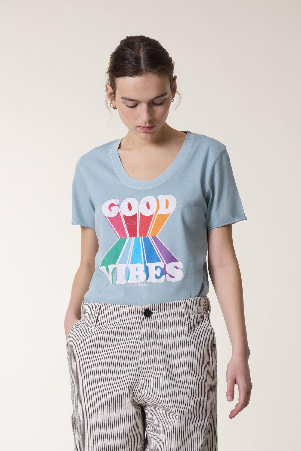 leon & harper Tshirt Tizia Vibes Sky