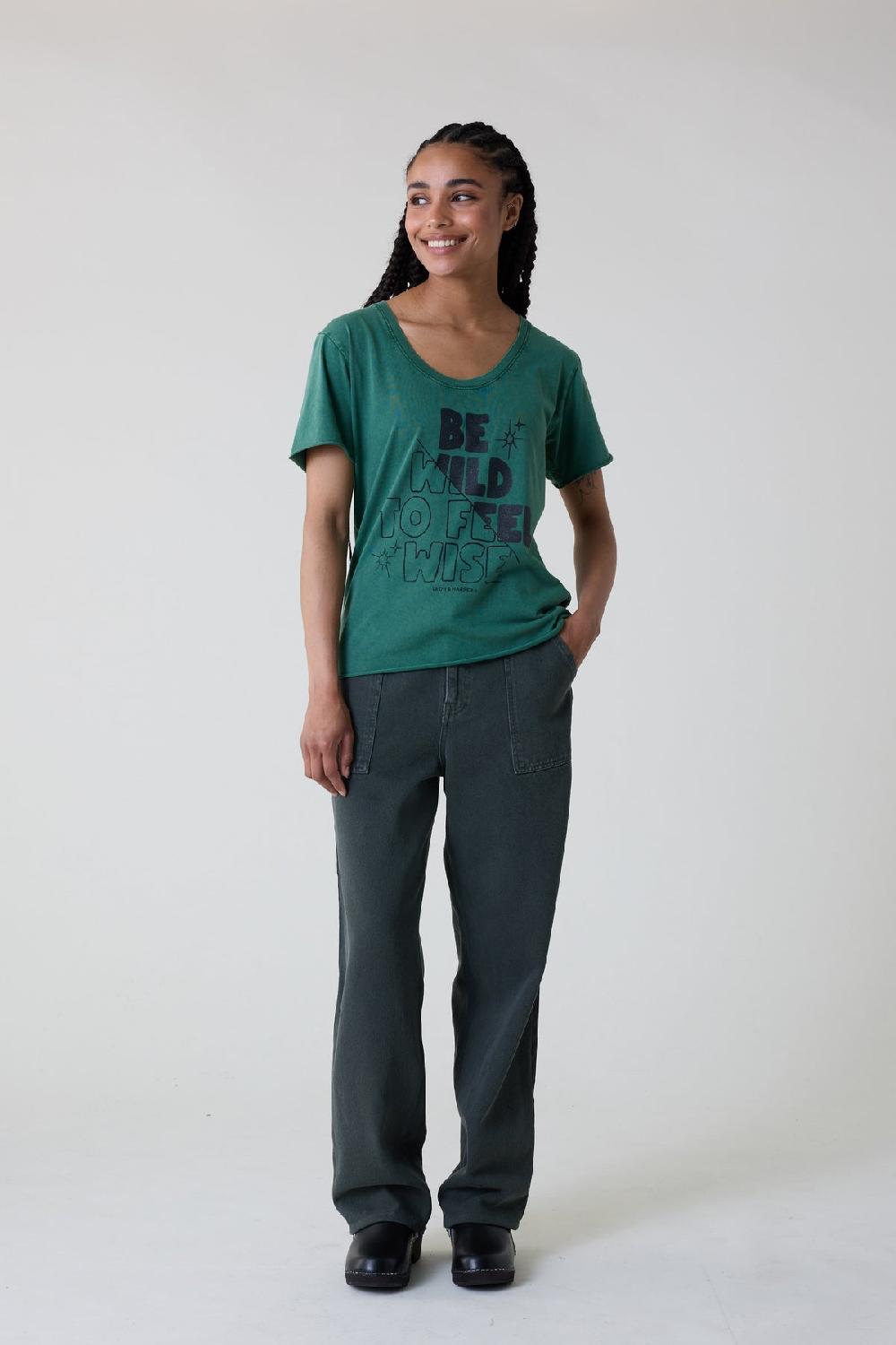 Leon & Harper Tshirt Tizia Wise Green