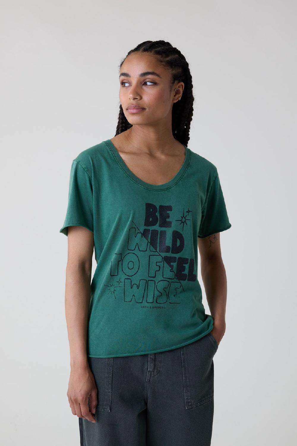 leon & harper Tshirt Tizia Wise Green