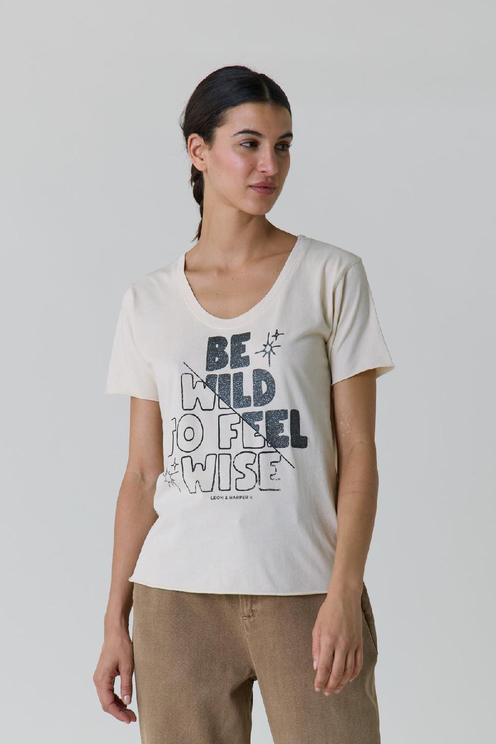 leon & harper Tshirt Tizia Wise Off White