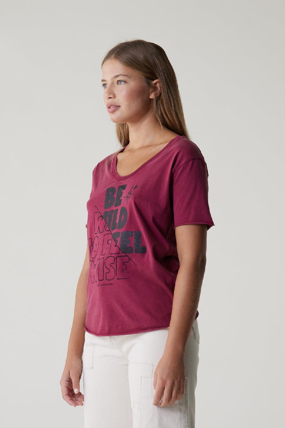 Leon & Harper Tshirt Tizia Wise Wine