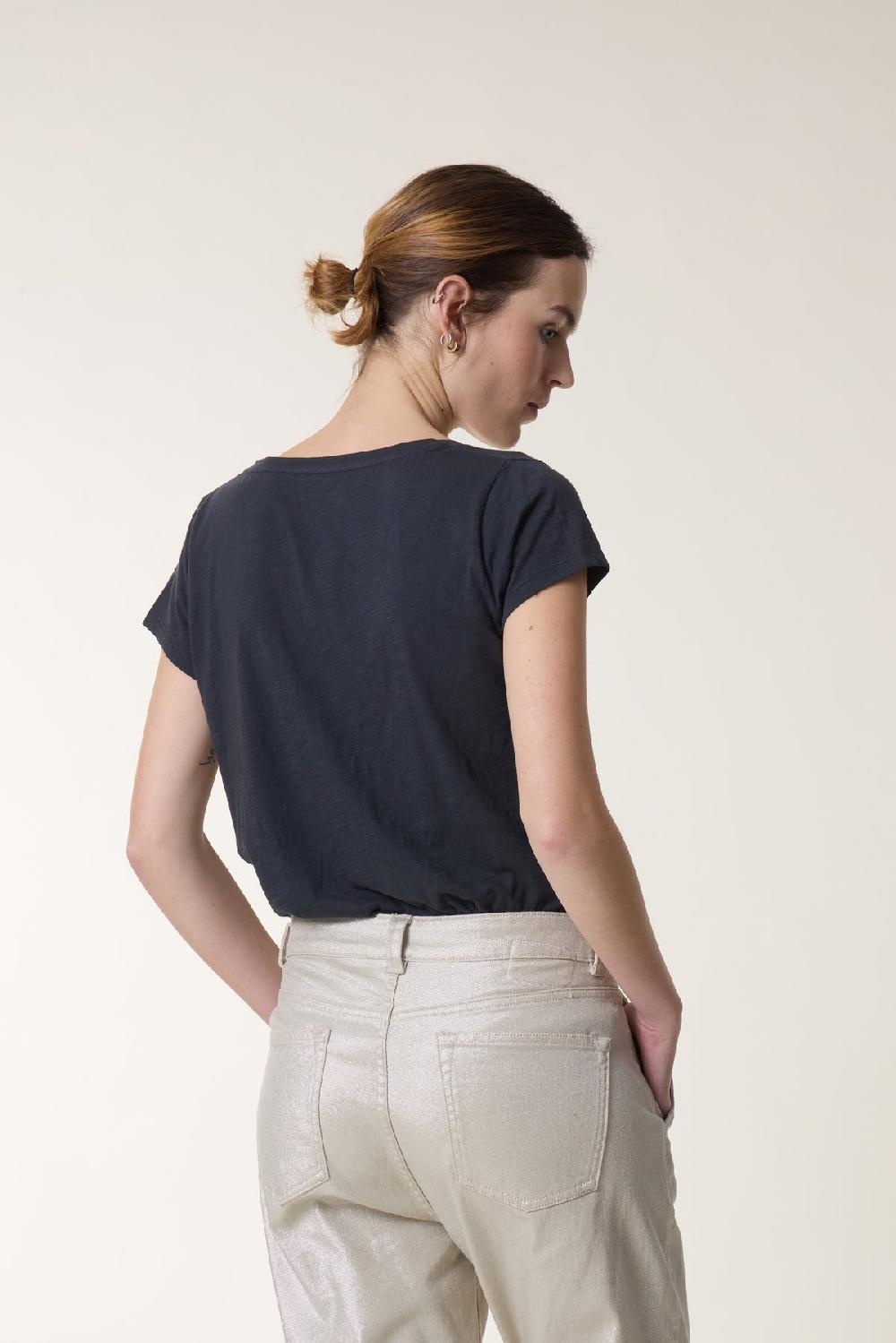 Leon & Harper Tshirt Tonton Snaake Carbone