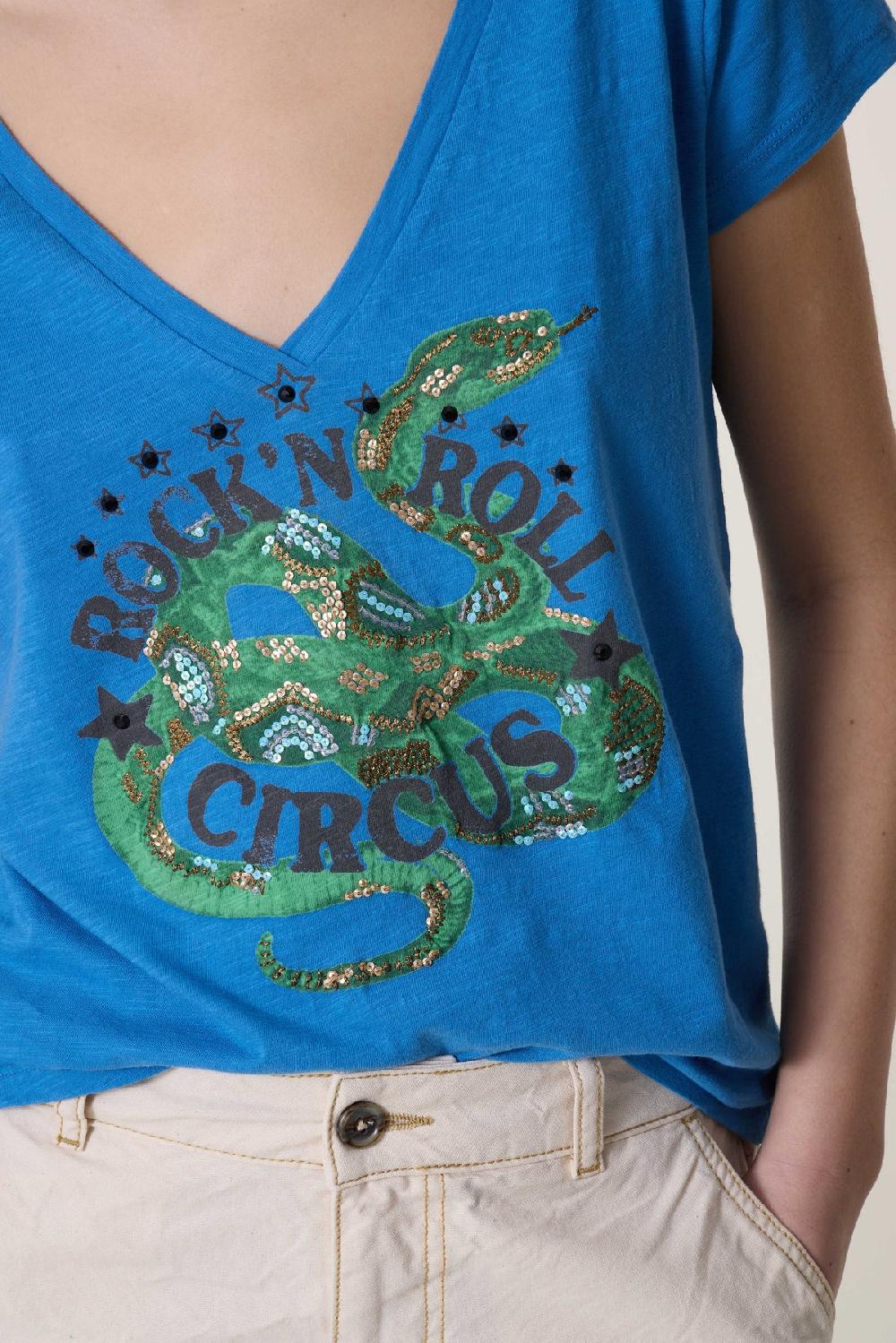 Leon & Harper Tshirt Tonton Snaake Sea