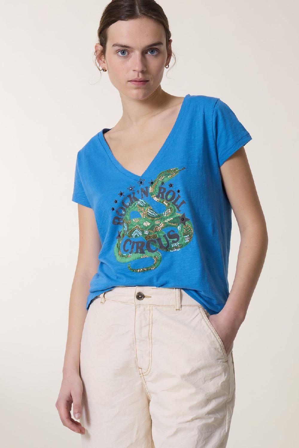 leon & harper Tshirt Tonton Snaake Sea