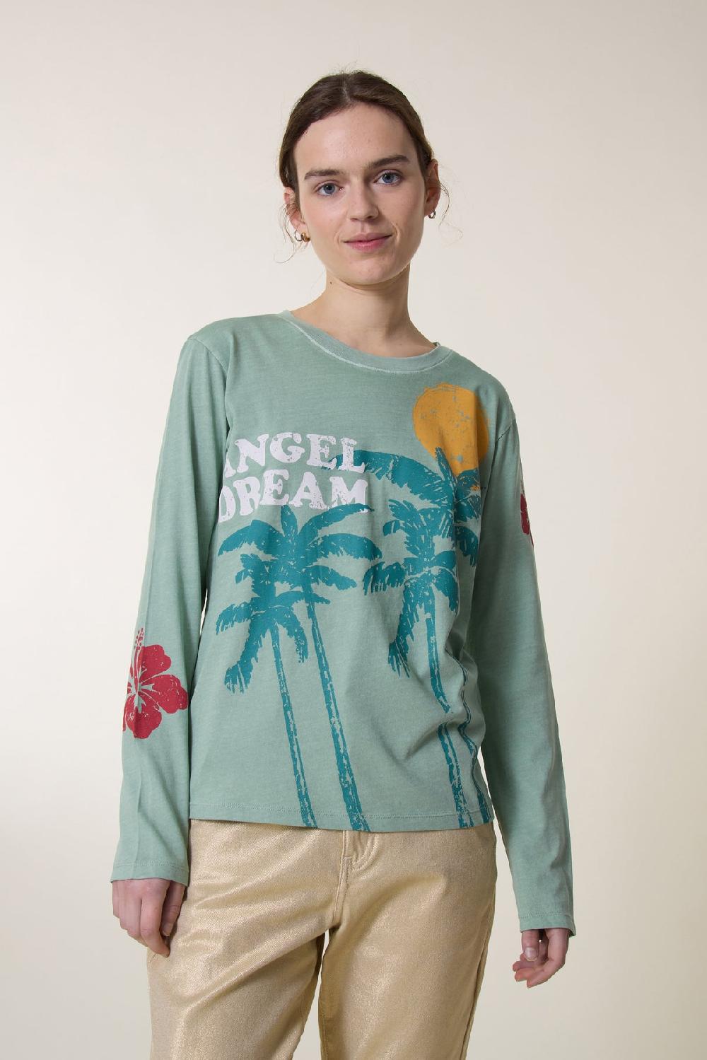 Leon & Harper Tshirt Tornado Dream Aqua