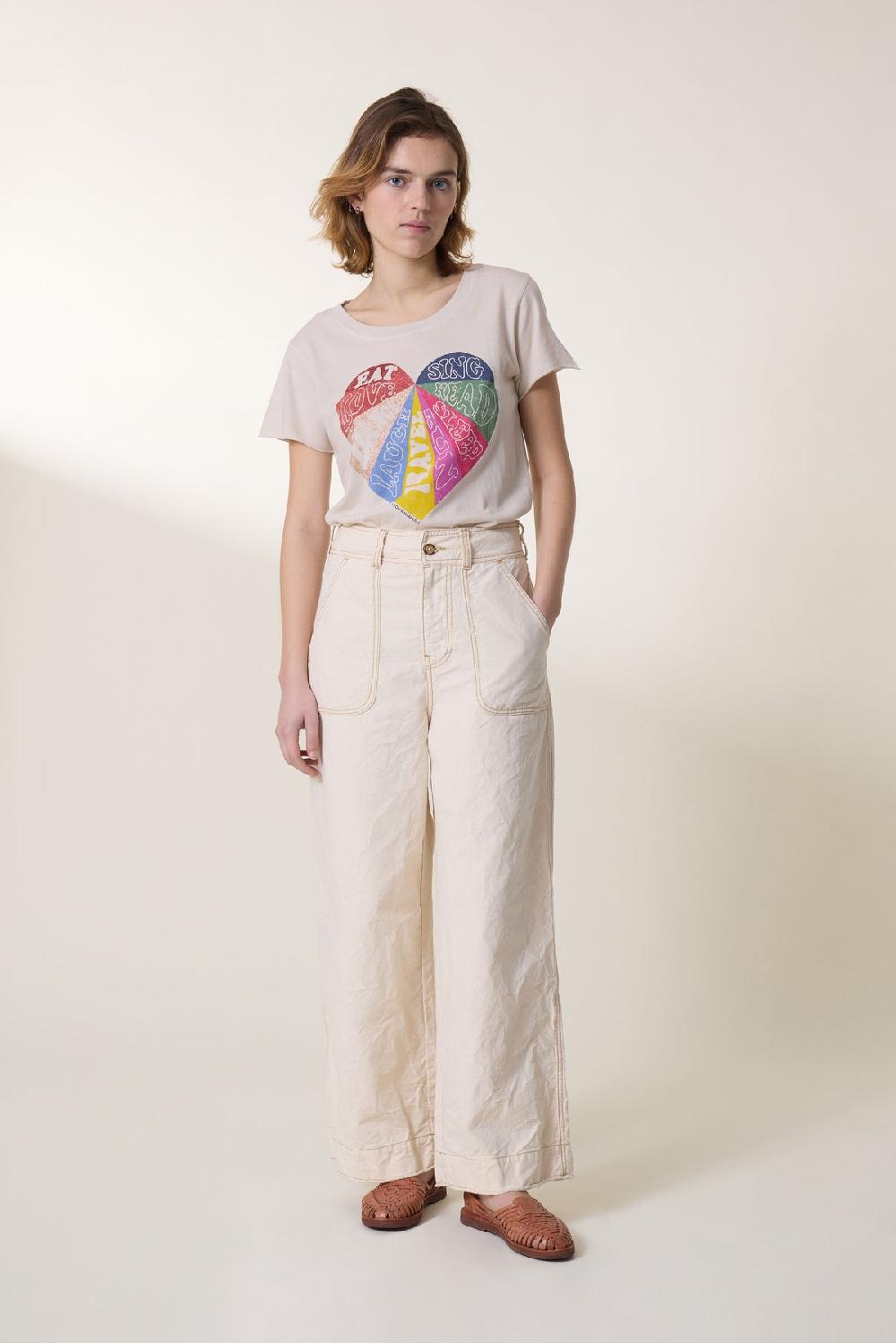 Leon & Harper Tshirt Toro Sing Stone