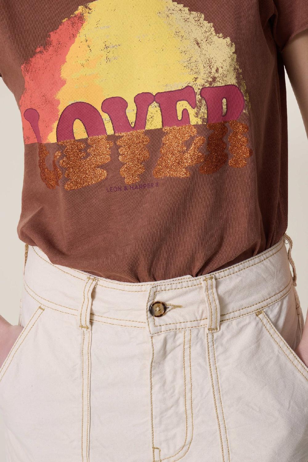 leon & harper Tshirt Toro Wave Blush