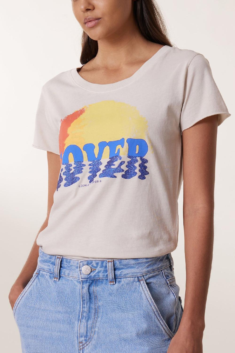 Leon & Harper Tshirt Toro Wave Stone