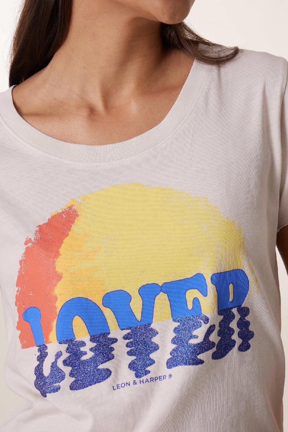 Leon & Harper Tshirt Toro Wave Stone