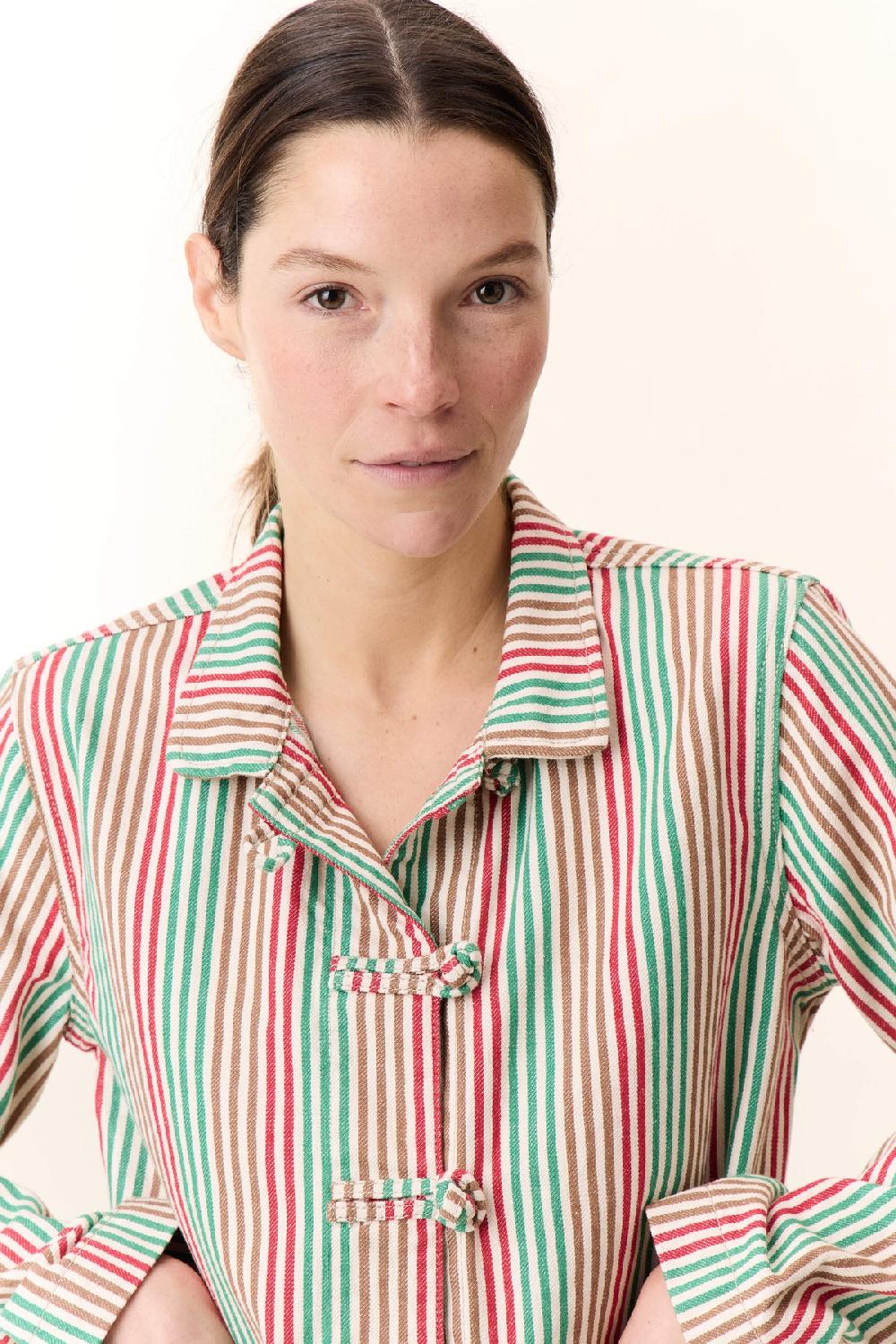 Leon & Harper Veste Vargas Strp Multico