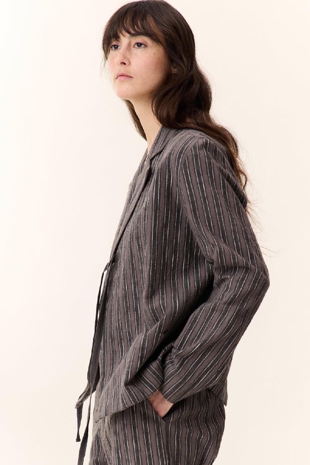 Leon & Harper Veste Vela Strp Carbone