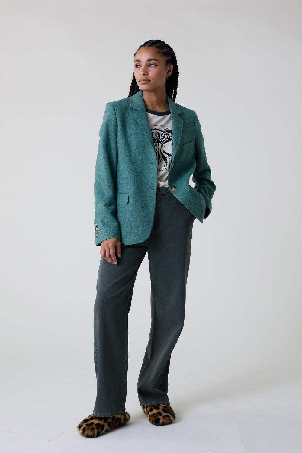 Leon & Harper Veste Venice PLN AH23 Green