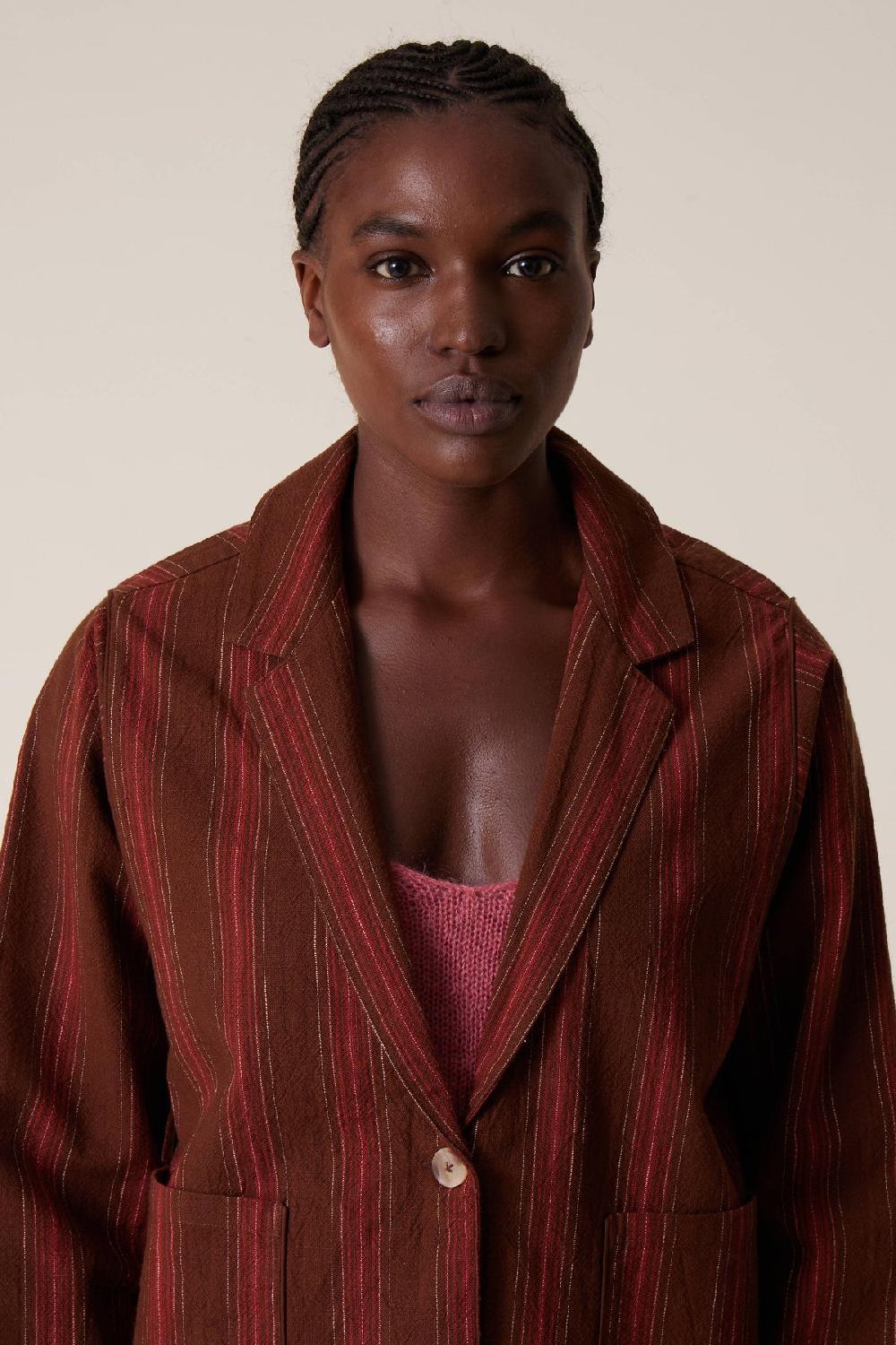 Leon & Harper Veste Verla Matelas Brown