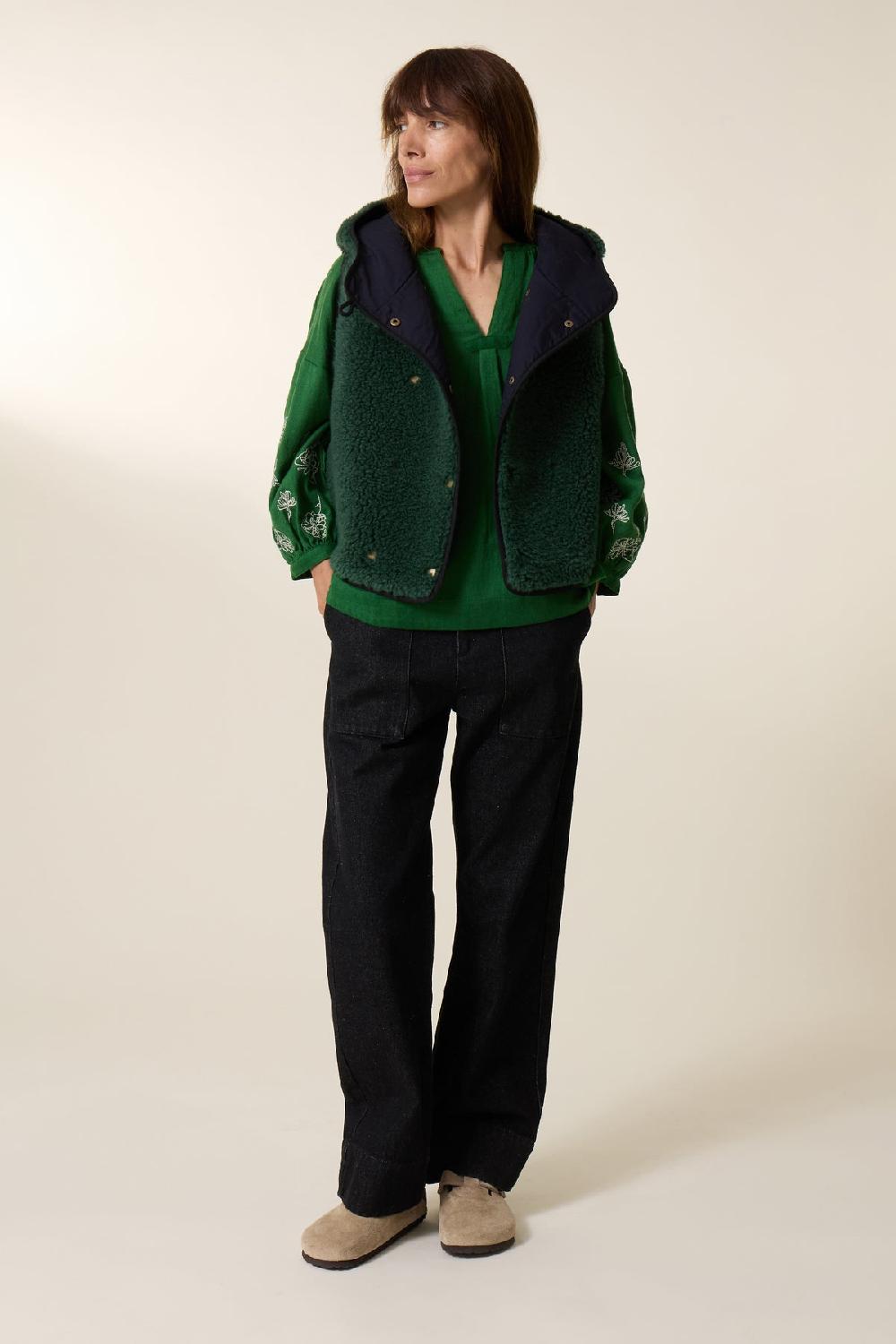 leon & harper Veste Vilhelm PLN Green